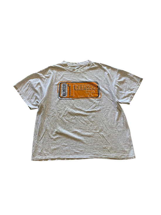 VTG Tennessee Vols Plate Tee Sz XXL