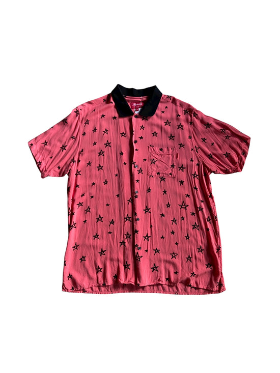 Supreme SS18 Devil Rayon Shirt Sz XL