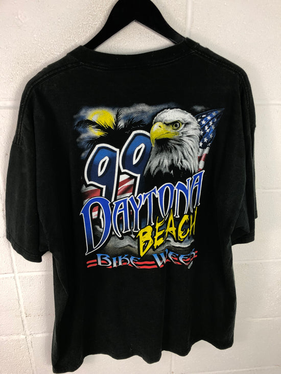 VTG Daytona Beach Bike Week 1999 Tee Sz XL