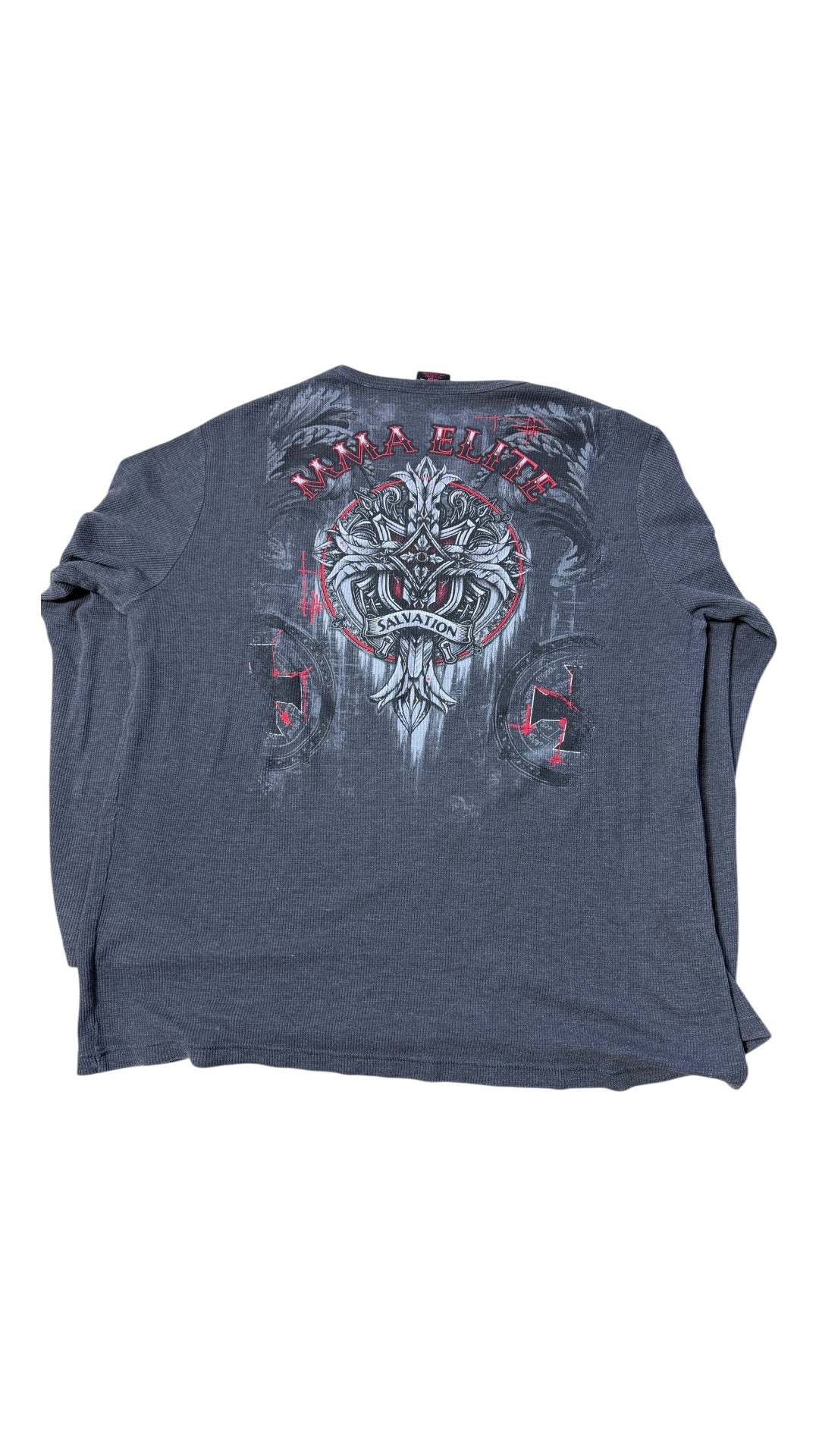 VTG MMA Elite Graphic Thermal Shirt Sz XL