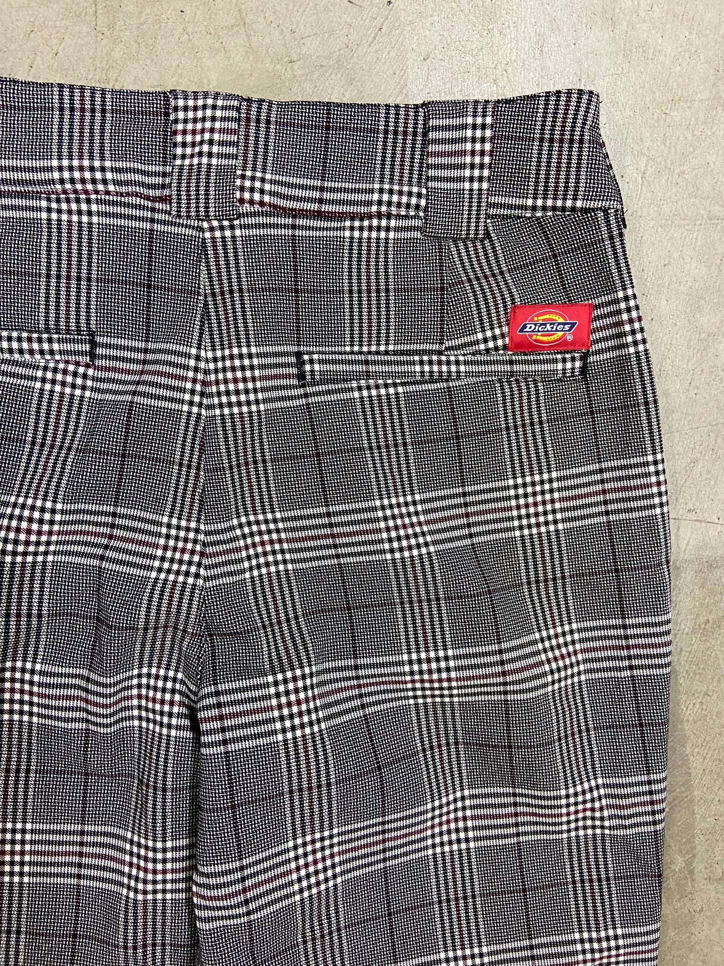 Dickes Plaid Wmns Cropped Trousers Sz 28x25