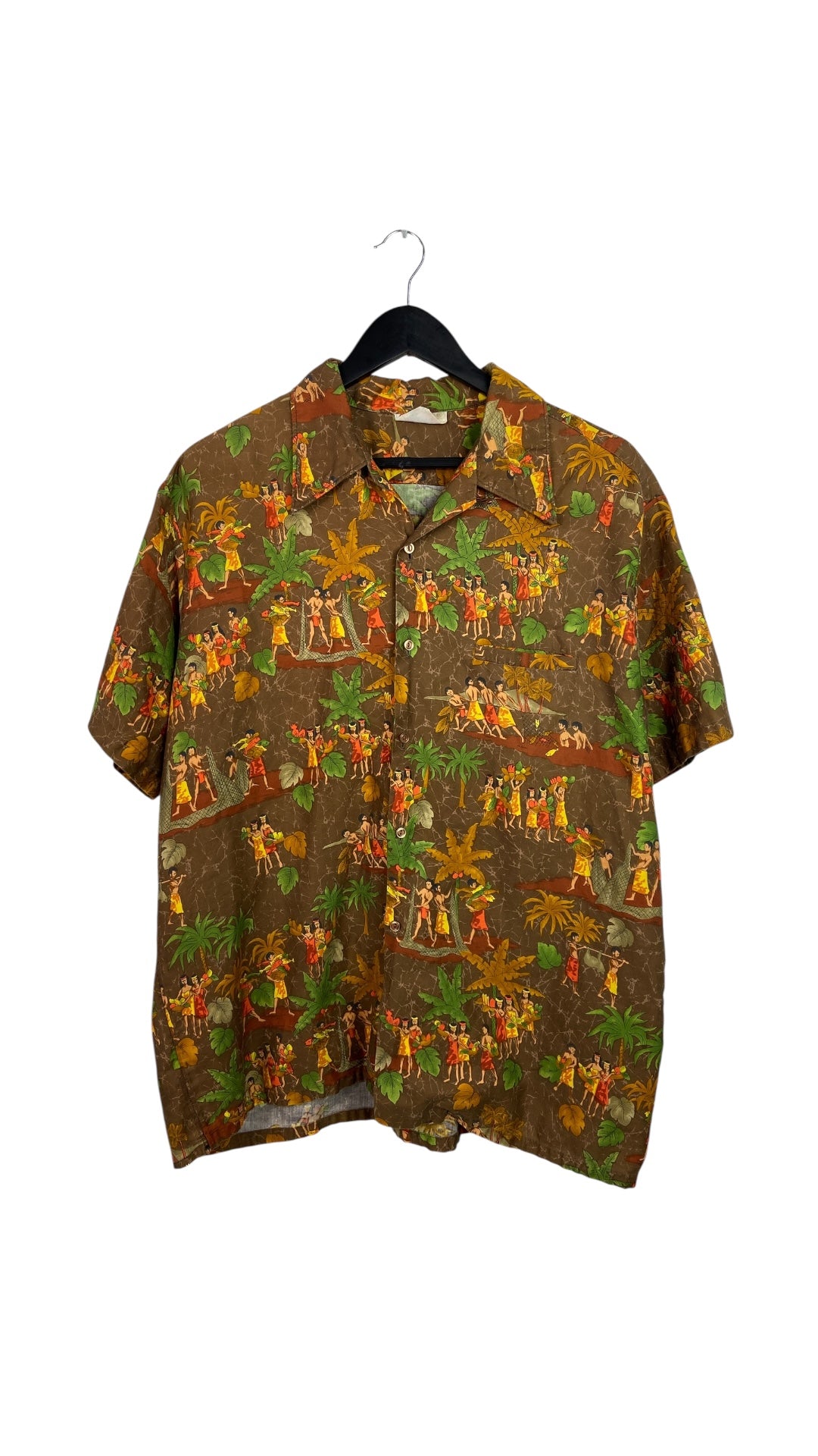 Vintage Barefoot Paradise Hawaiian Shirt