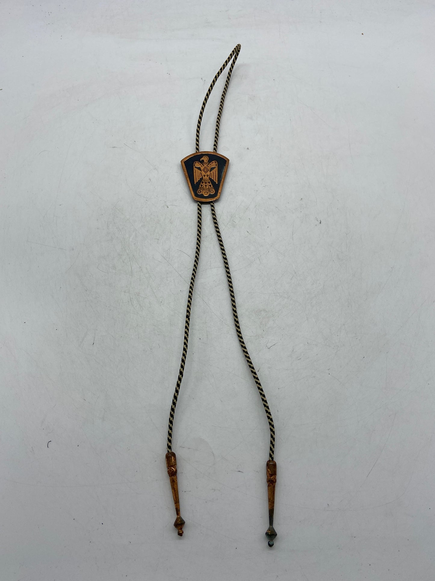 VTG Copper Southwestern Bird Bolo Tie