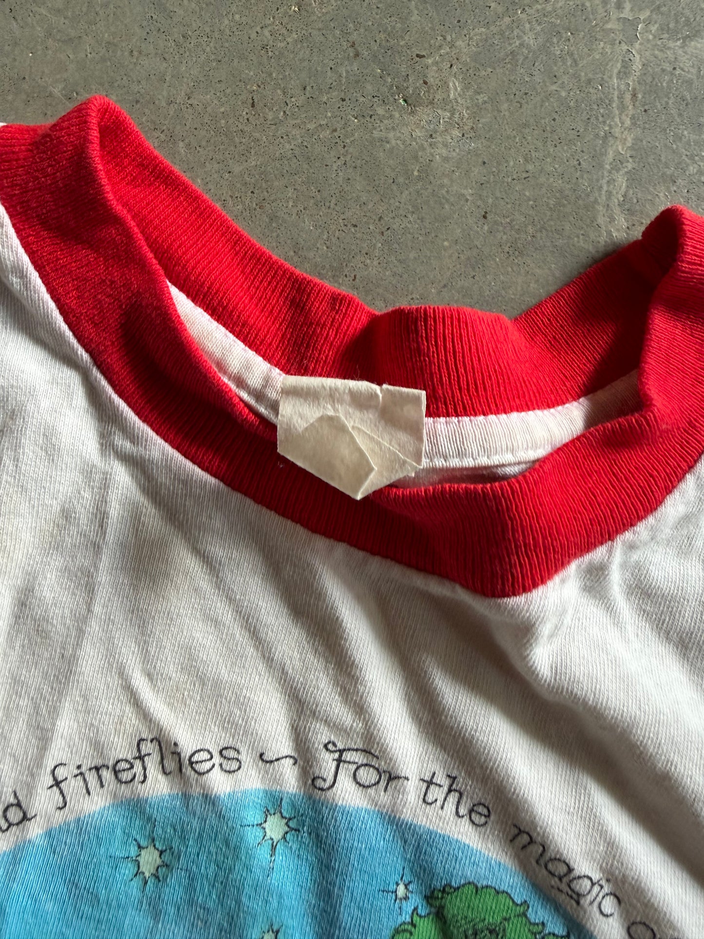 VTG Berenstain Bears Fireflies Baby Tee Sz XS