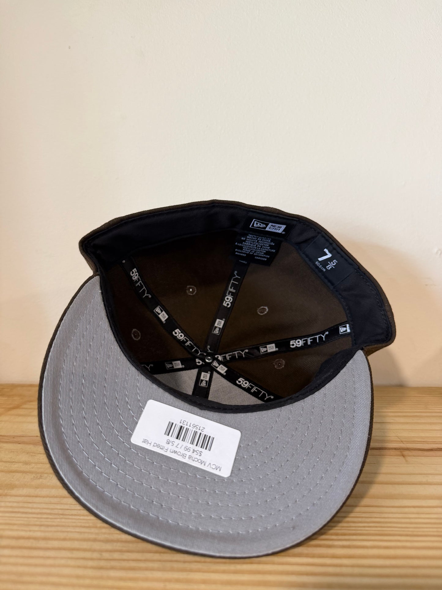 Music City Vintage Mocha Brown Fitted Hat
