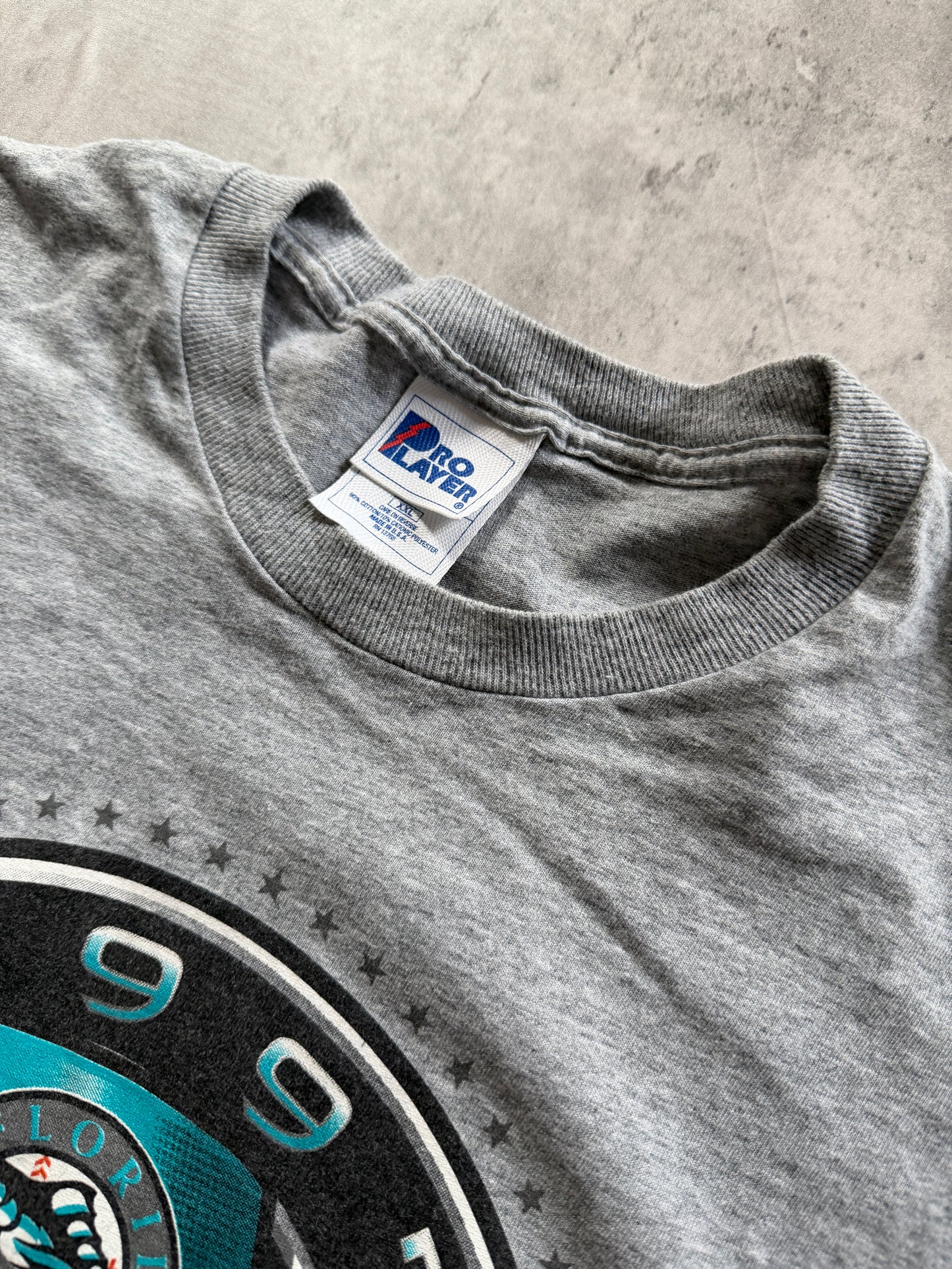 VTG 1997 Florida Marlins National League Champions Tee Sz XL