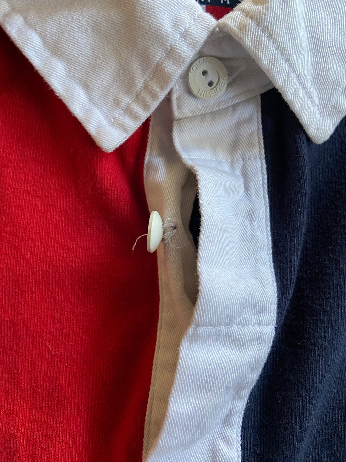 VTG Tommy Hilfiger Patch Polo Sz XL