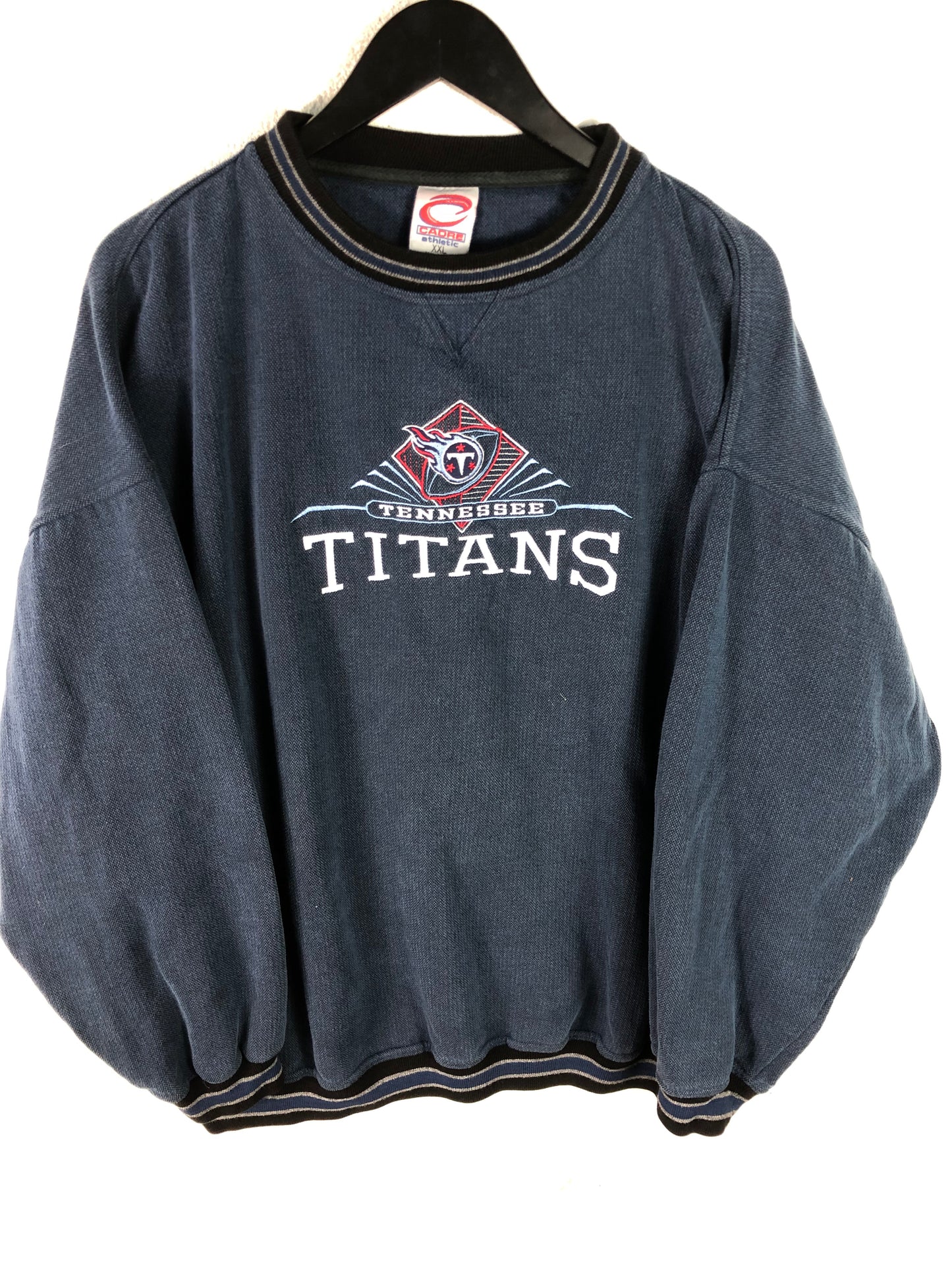 VTG Tennessee Titans Embroidered Sweatshirt Sz XXL