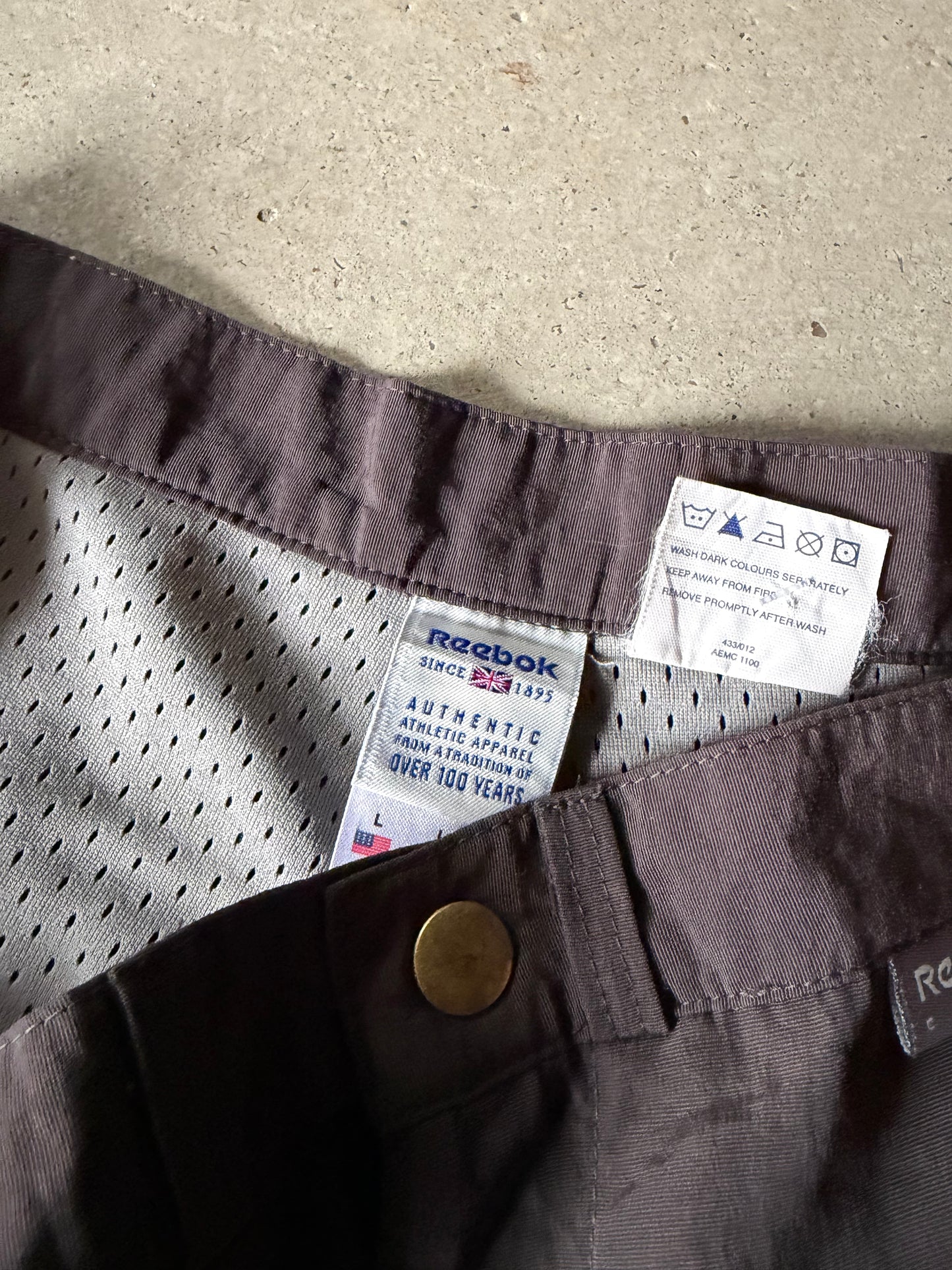 Reebok UK Gray Track Pants Sz L