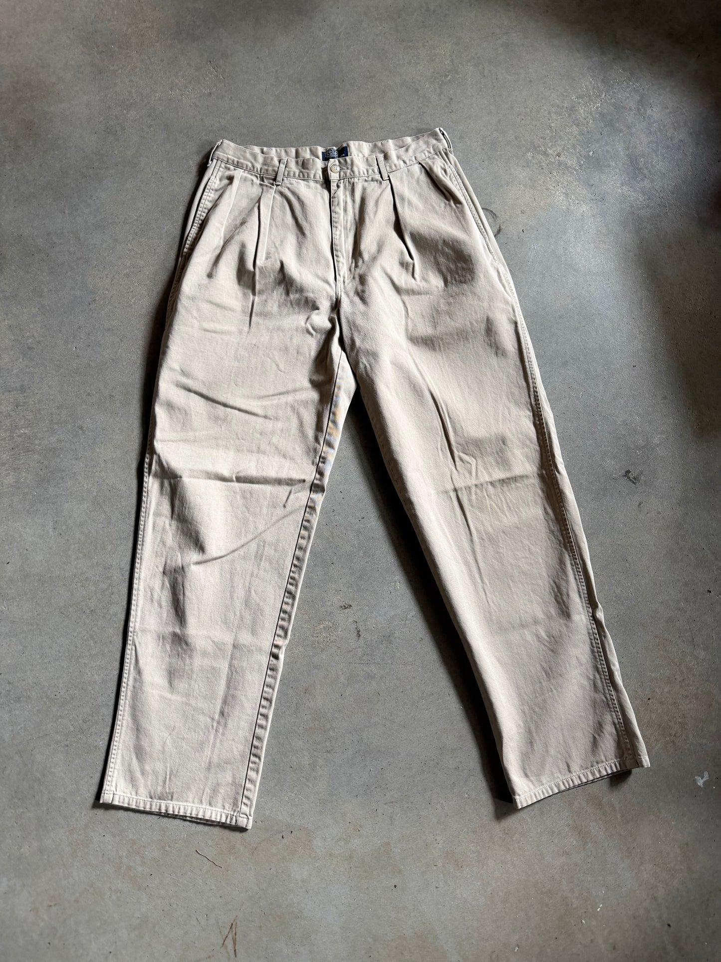 VTG Polo Made In USA Chino Pants Sz 34x32