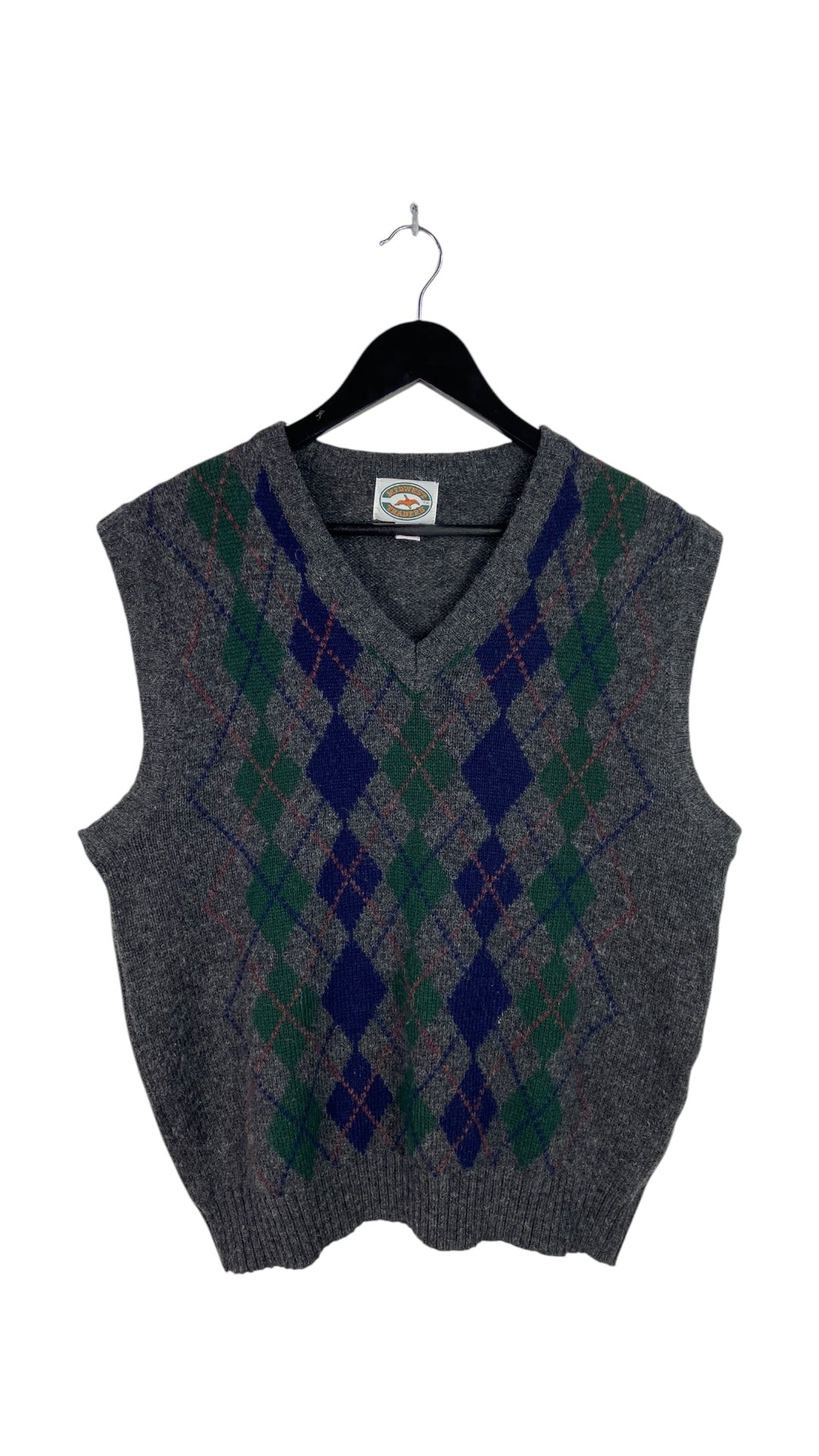 VTG Midwest Trader Wool Sweater Vest Sz L