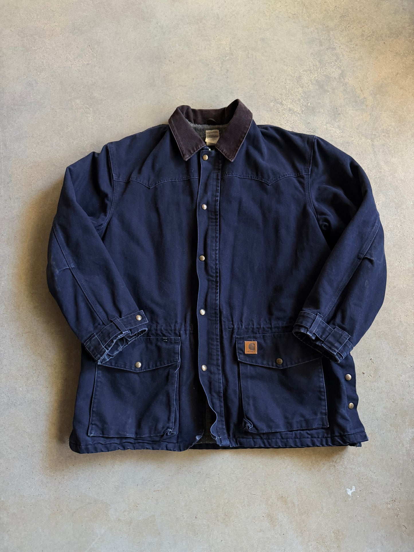 VTG Carhartt C52MDT Ranch Chore Jacket Blanket Lined Sz XL