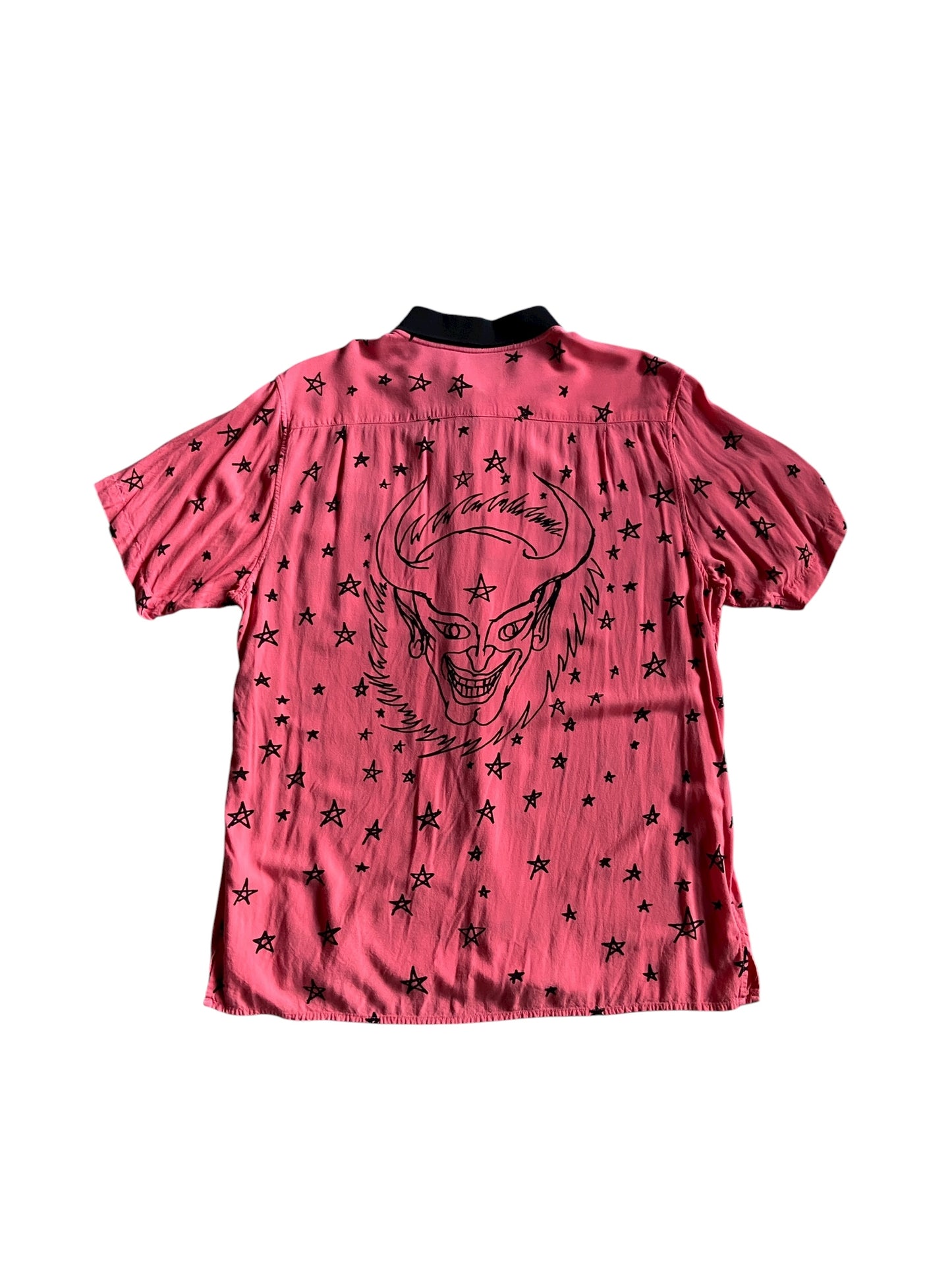 Supreme SS18 Devil Rayon Shirt Sz XL