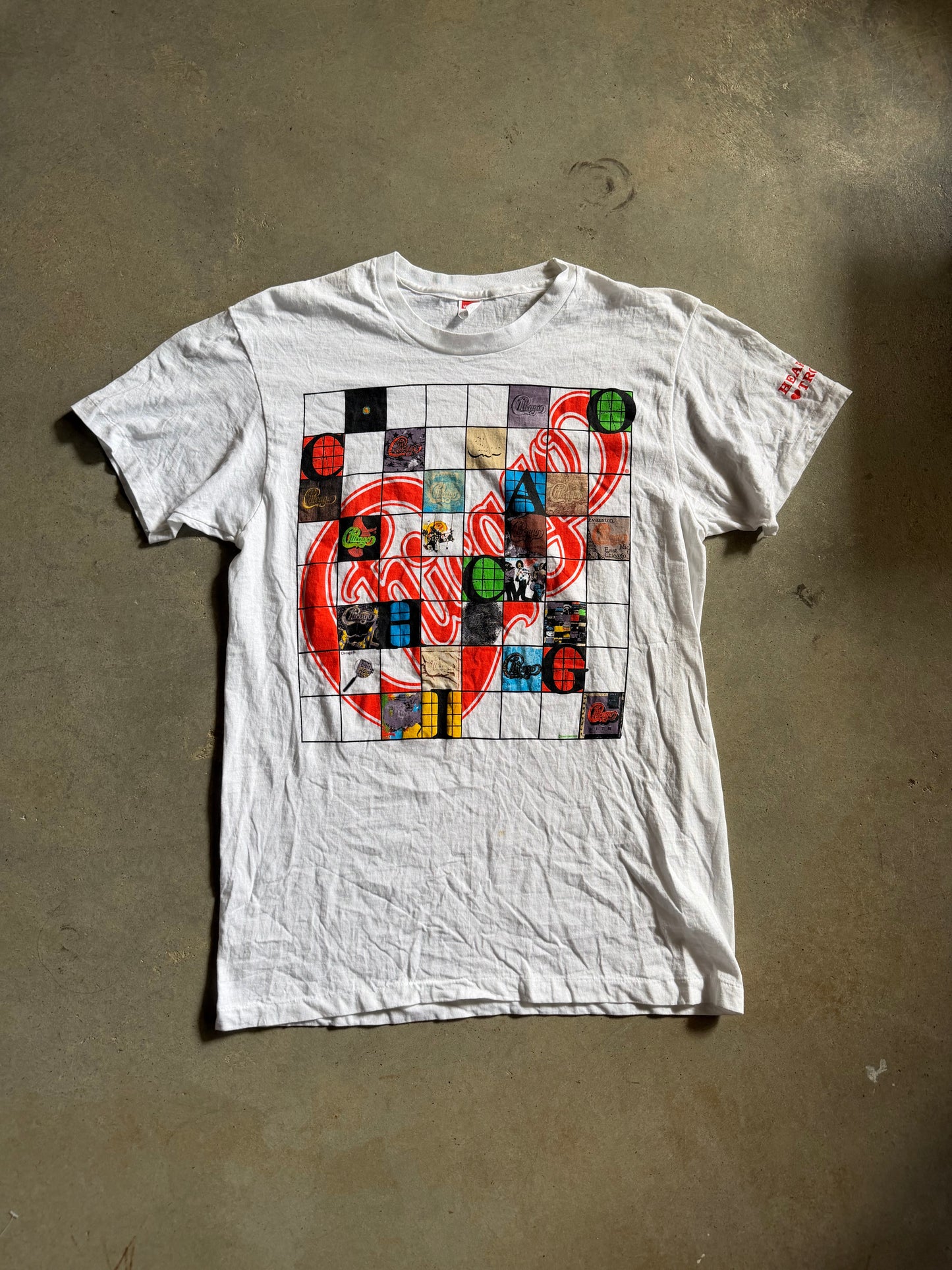 VTG 1990 Chicago Rock Band Tee Sz L