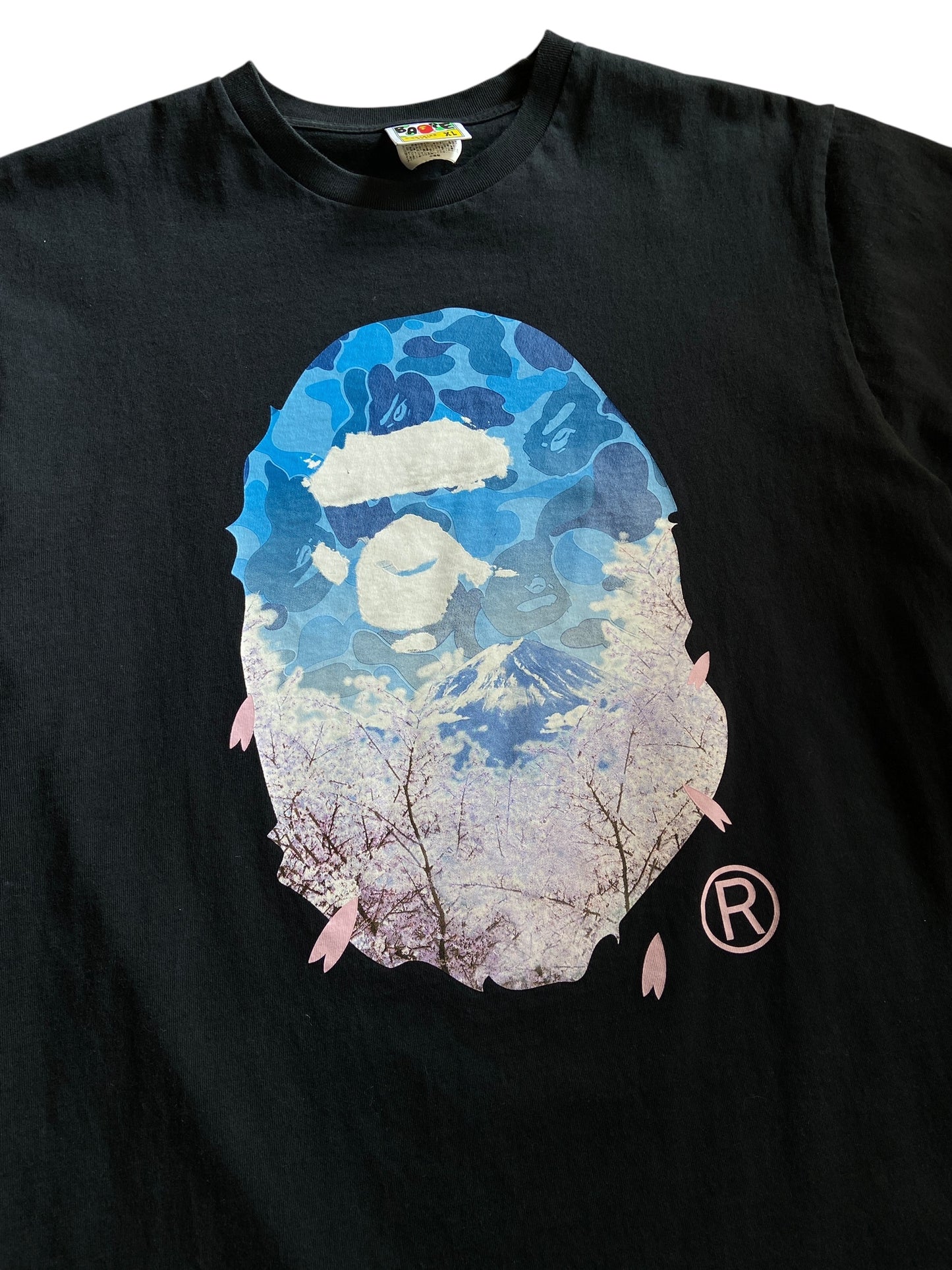 BAPE Sakura Photo Ape Head Tee (SS23) Sz XL