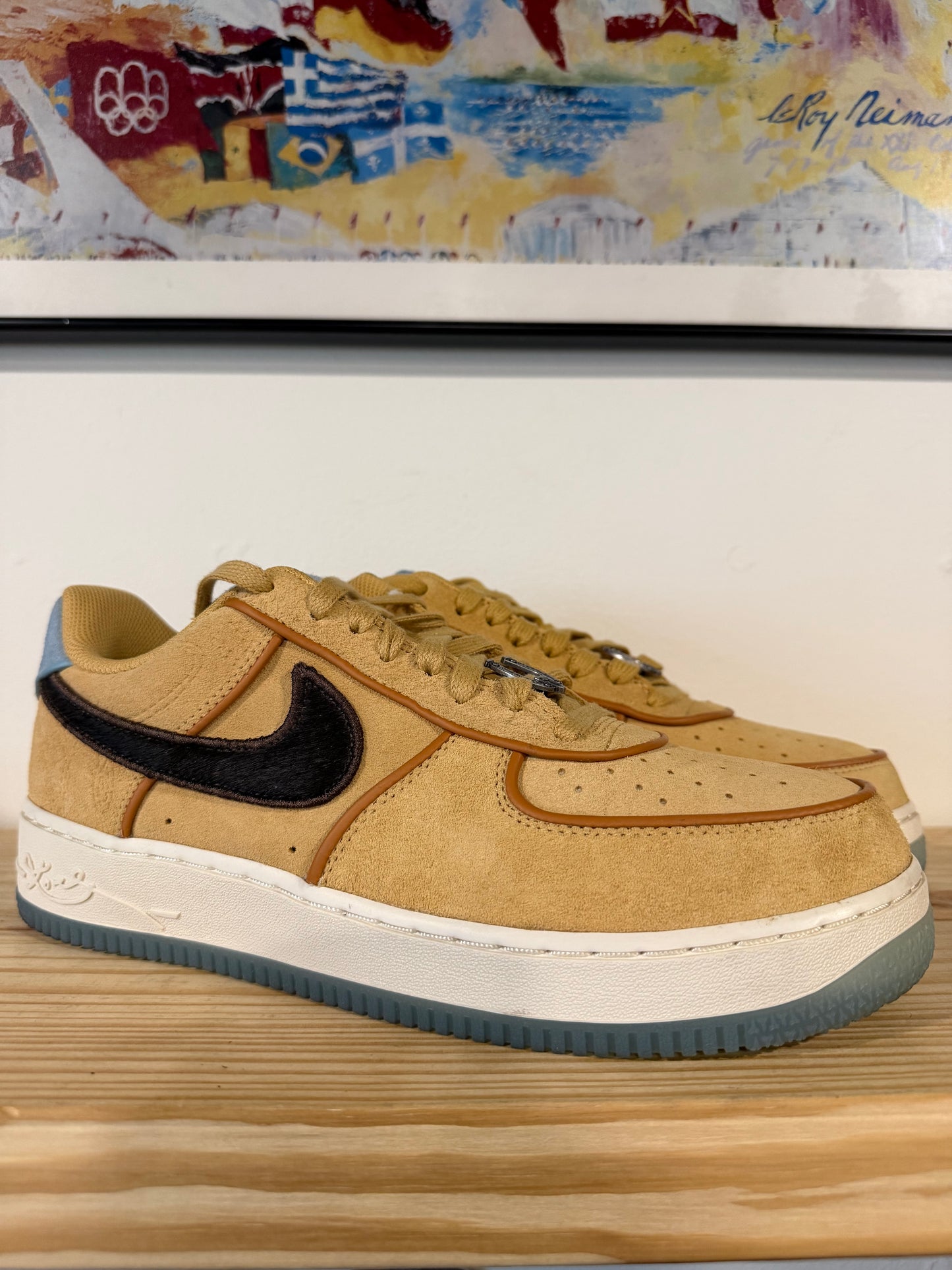 Preowned Nike Air Force 1 Low Protro Kobe Bryant Siempre Hermanos Sz 10.5M/12W