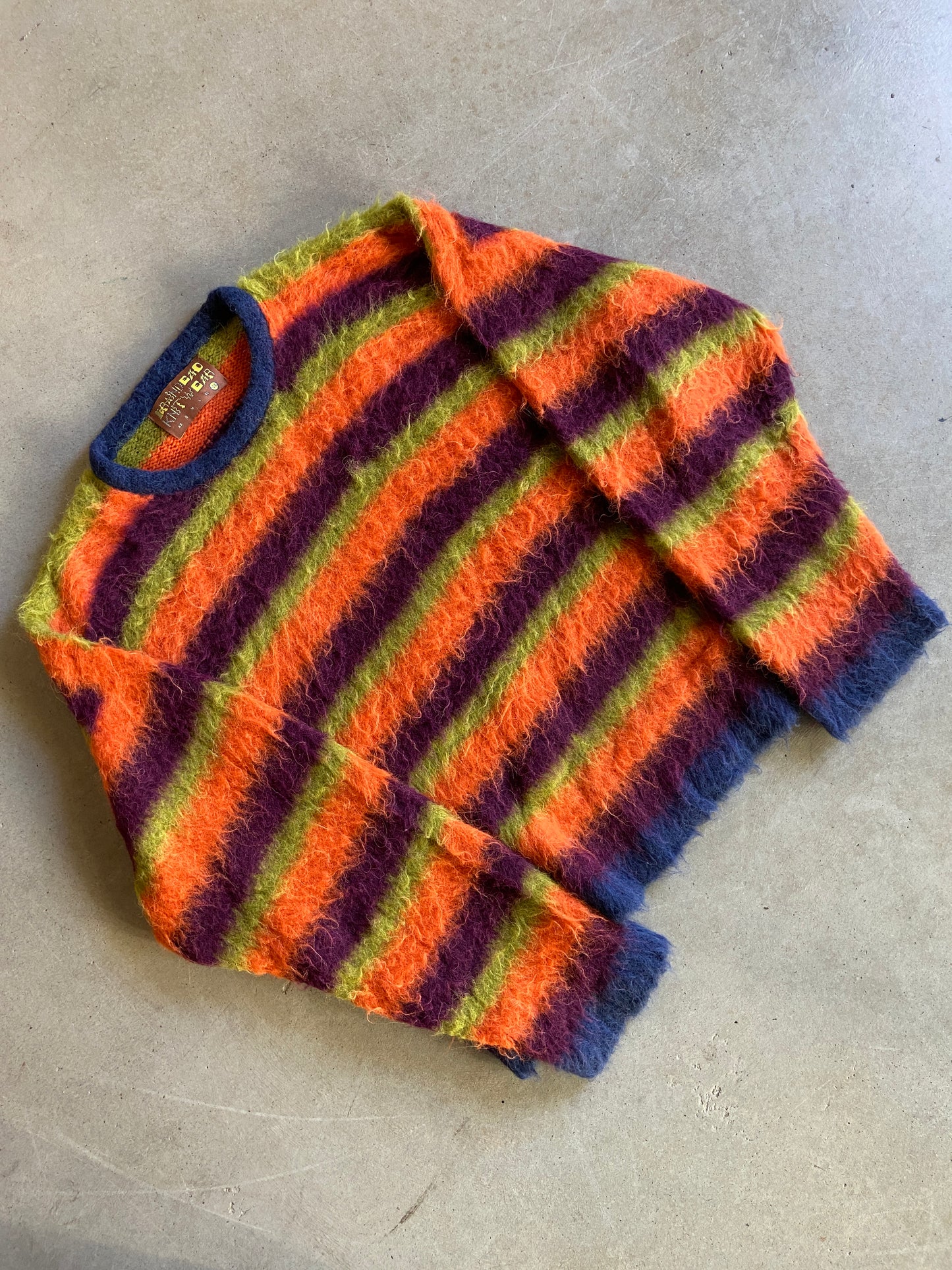 Brain Dead Knitwear Multicolor Mohair Sweater Sz 2XL