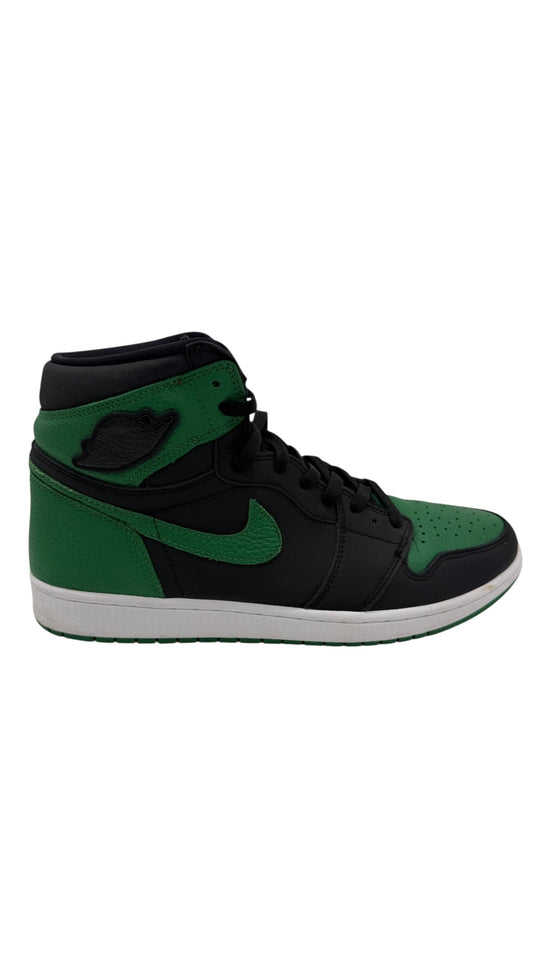 Preowned Jordan 1 Retro High Pine Green Black Sz 12M/13.5W 555088-030