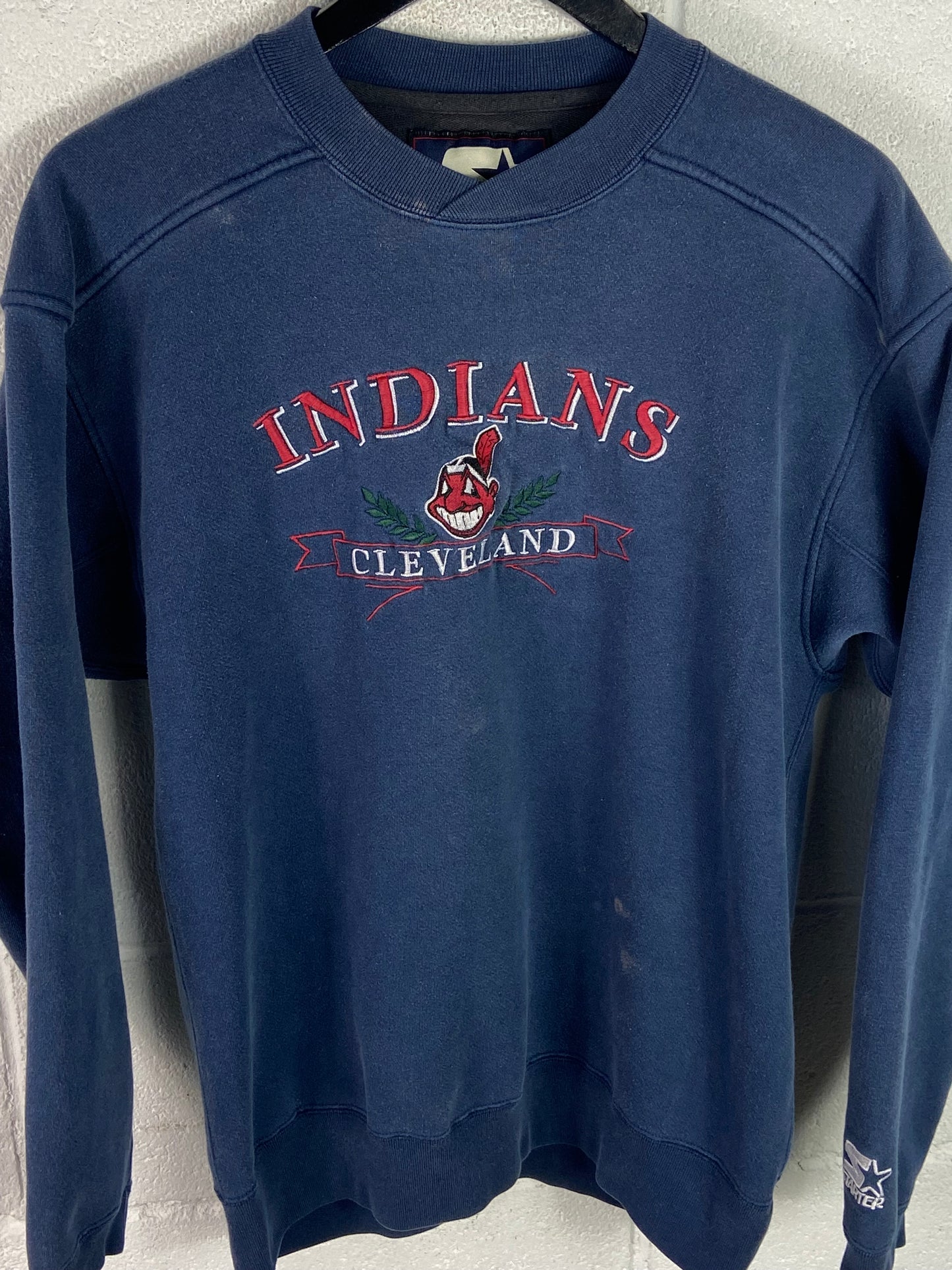 VTG Starter Cleveland Indians Sweater Sz M