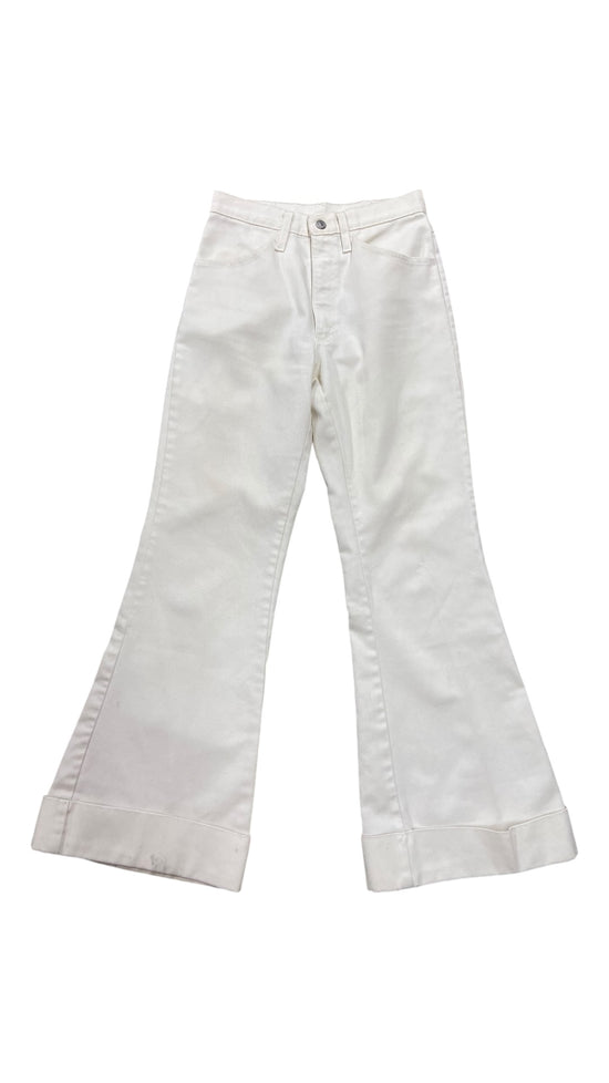 VTG JCPenney White Penn Prest Pants Sz 26x28