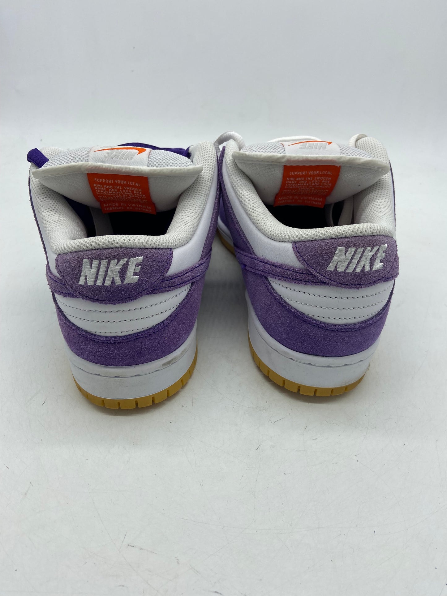 Preowned Nike SB Dunk Low Pro ISO Orange Label Court Purple Sz 10M/11.5W DV5464-500