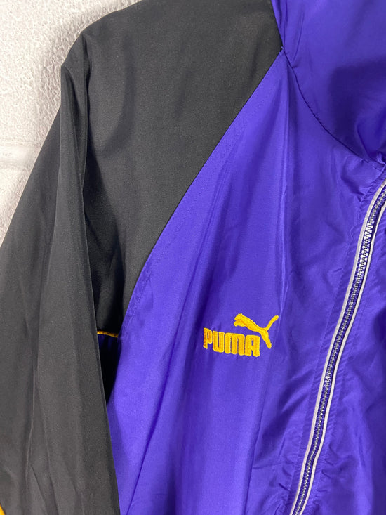 VTG Puma Minnesota Vikings Purple Track Jacket Sz XL