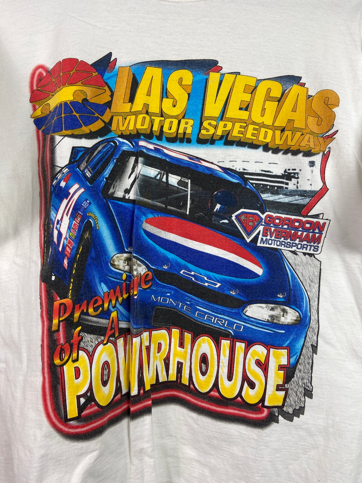 VTG Nascar Las Vegas Motor Speedway Powerhouse Tee Sz L/XL