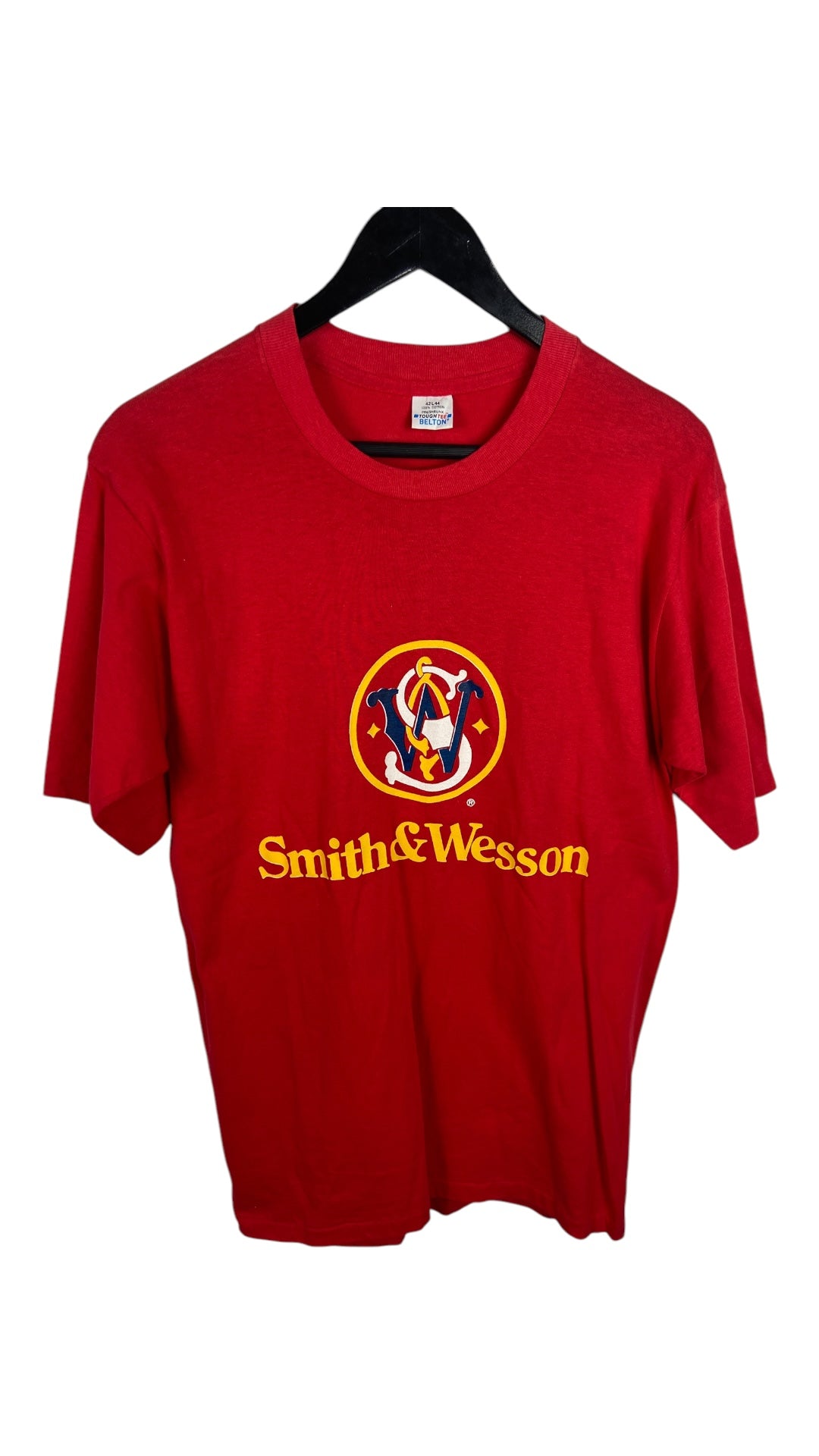 VTG 80s Smith & Wesson Logo Tee Sz L