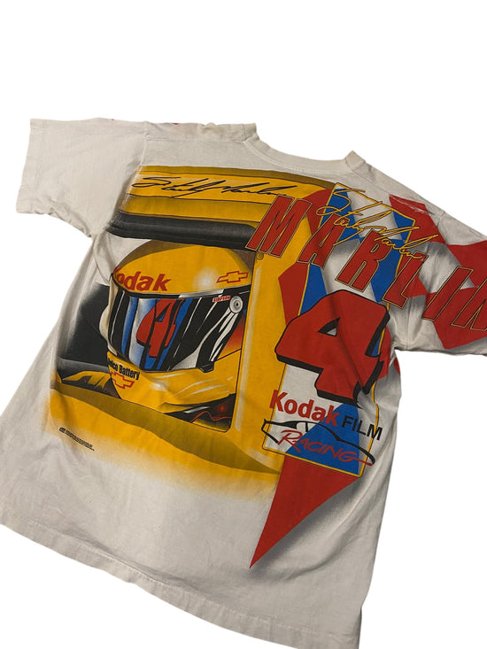 VTG Sterling Marlin Kodak Film Racing Tee Sz XL