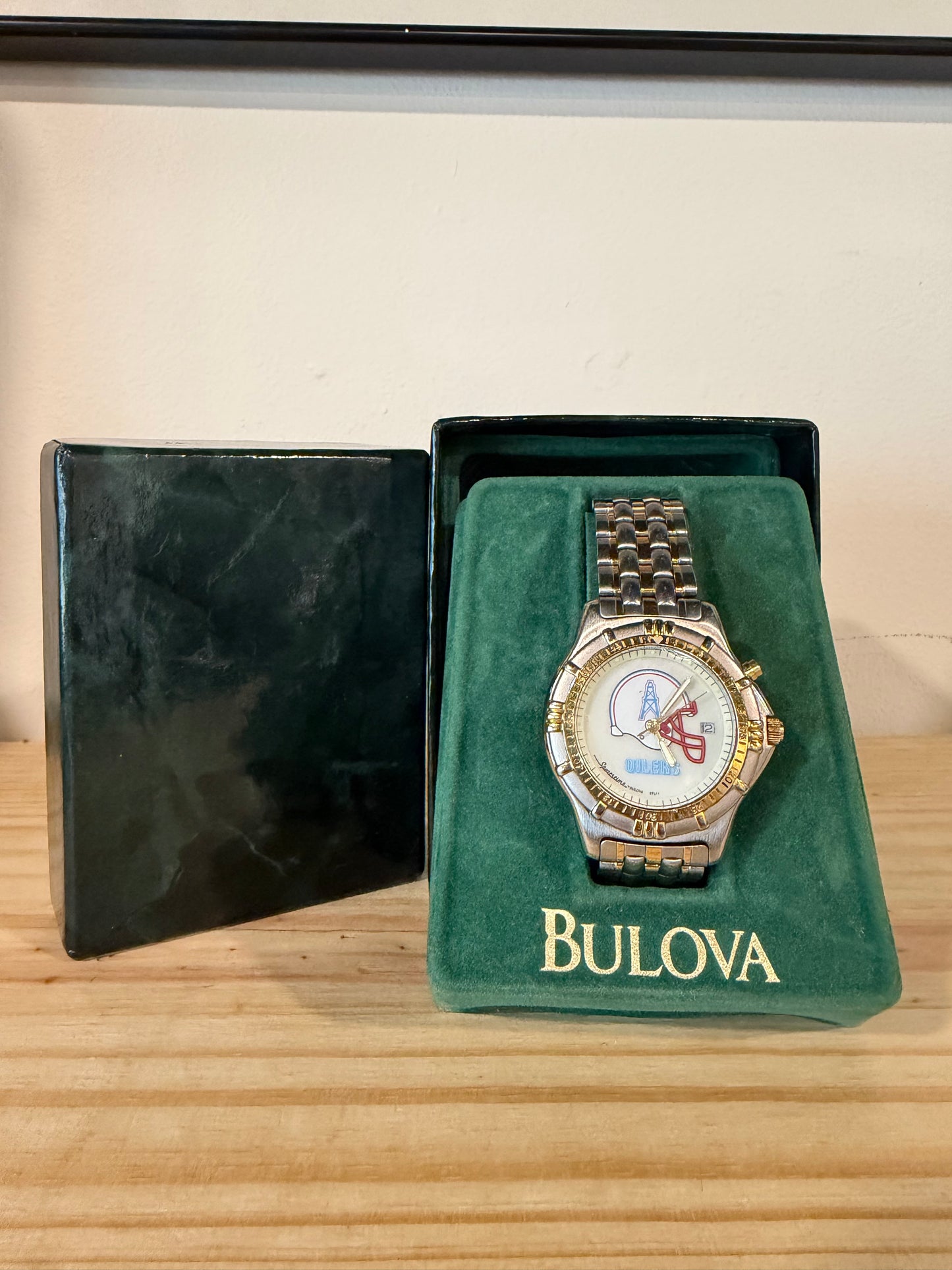 Houston Oilers Vintage Wristwatch By SportsTime/Bulova/NFL