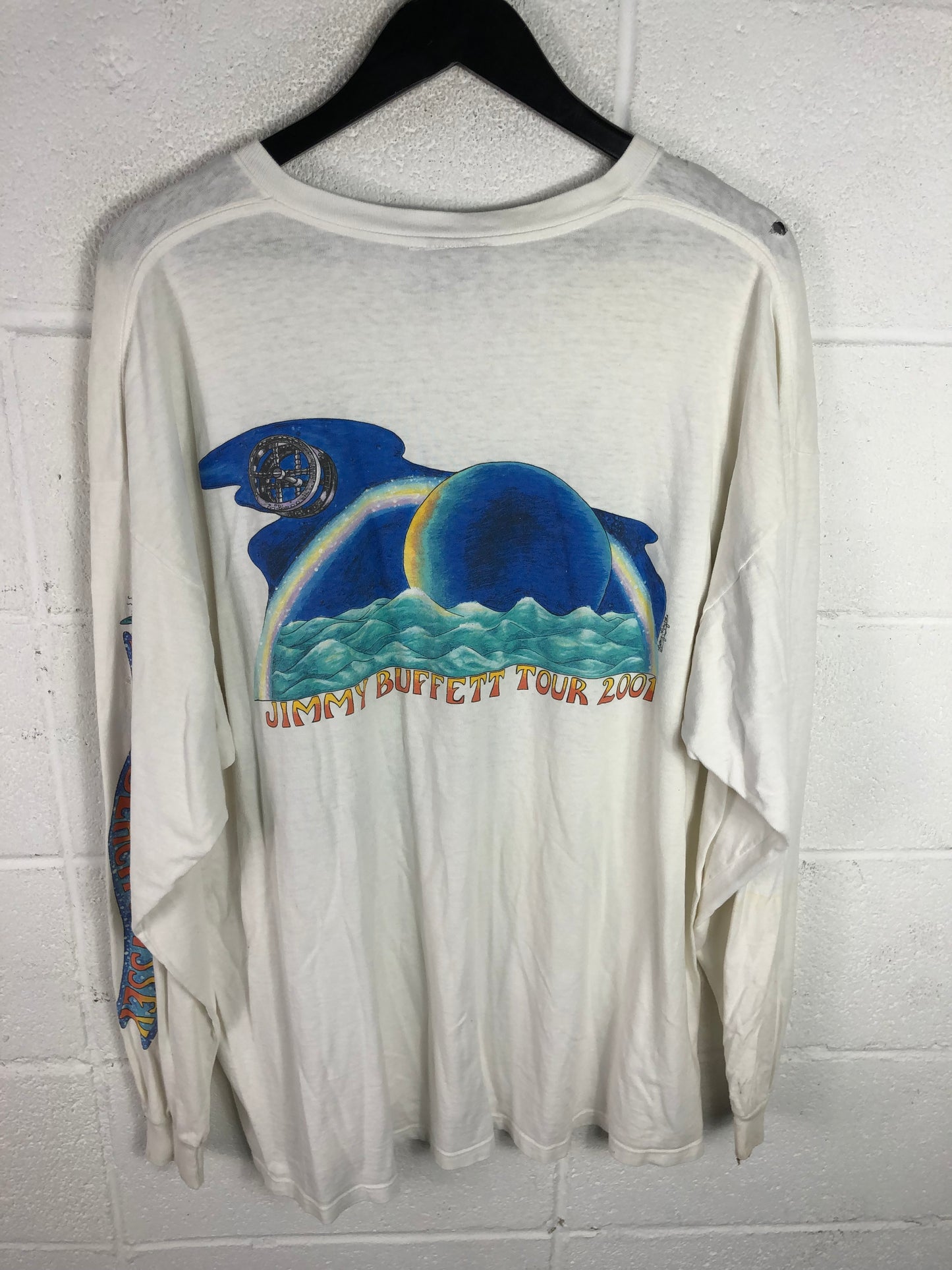 VTG 2001 Jimmy Buffet Beach Odyssey L/S Tee Sz XXL