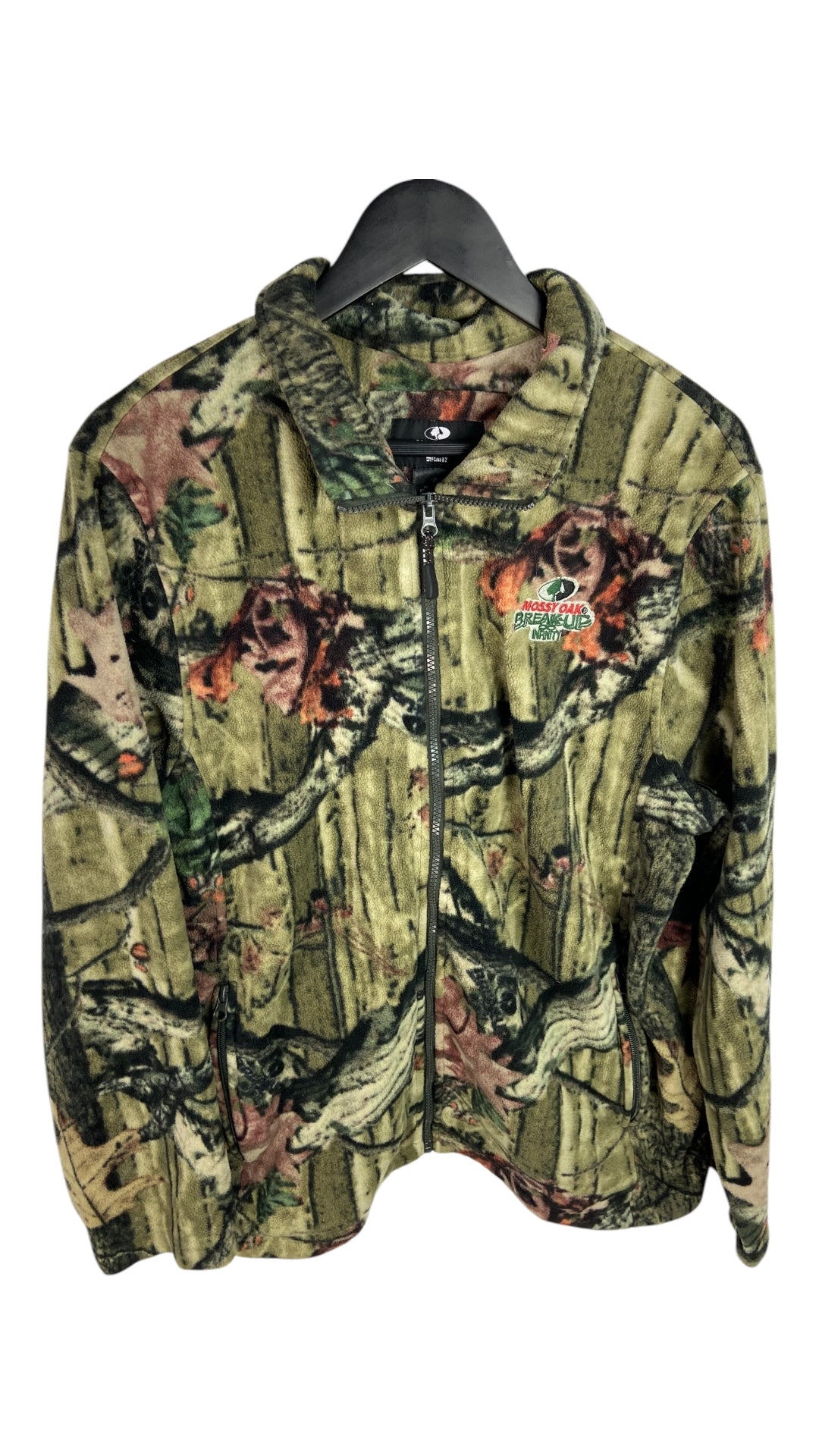 Mossy Oak Breakup Camo Fleece Jacket Sz XL