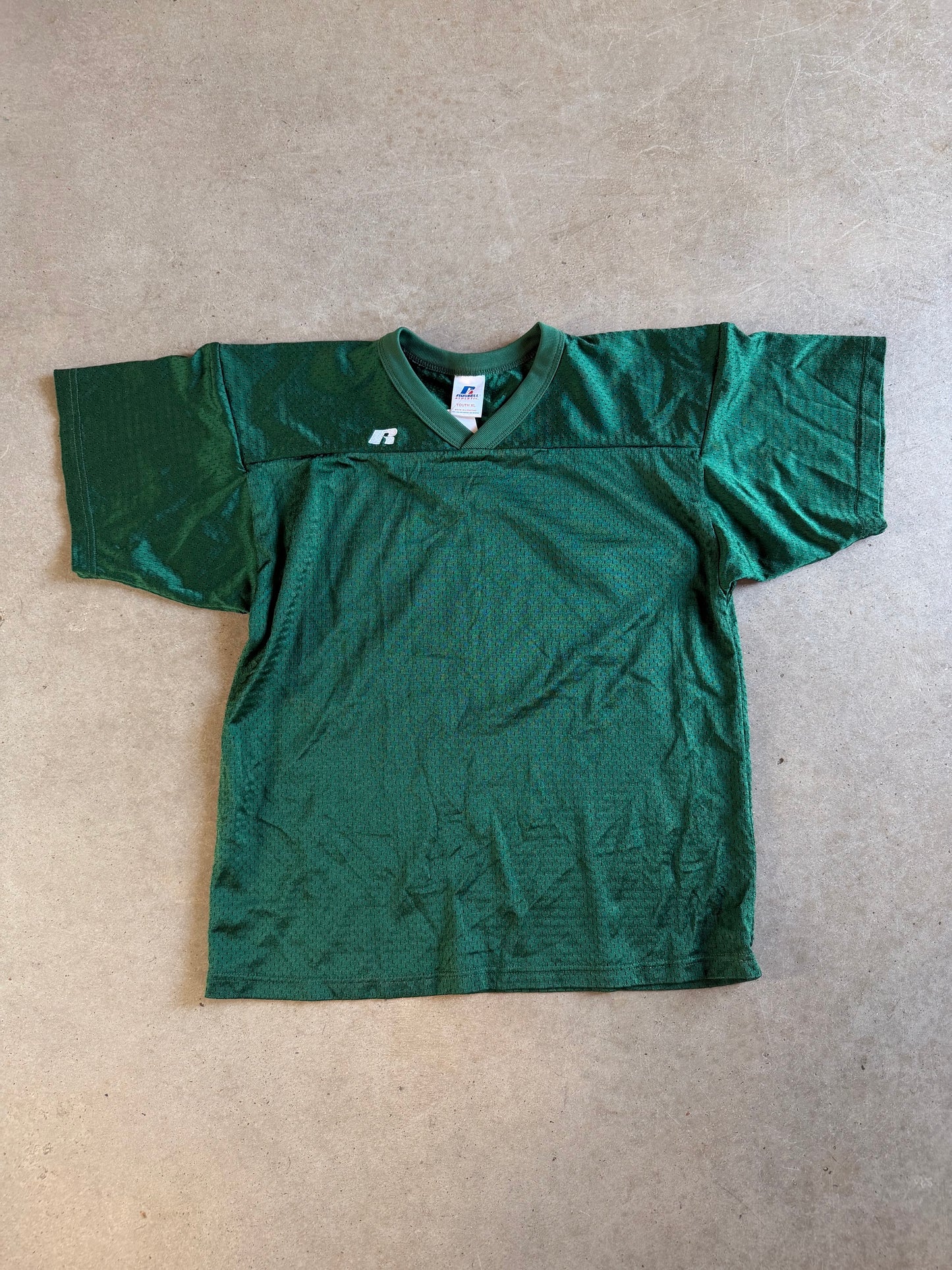 Russell Athletic Green Jersey Sz Youth XL