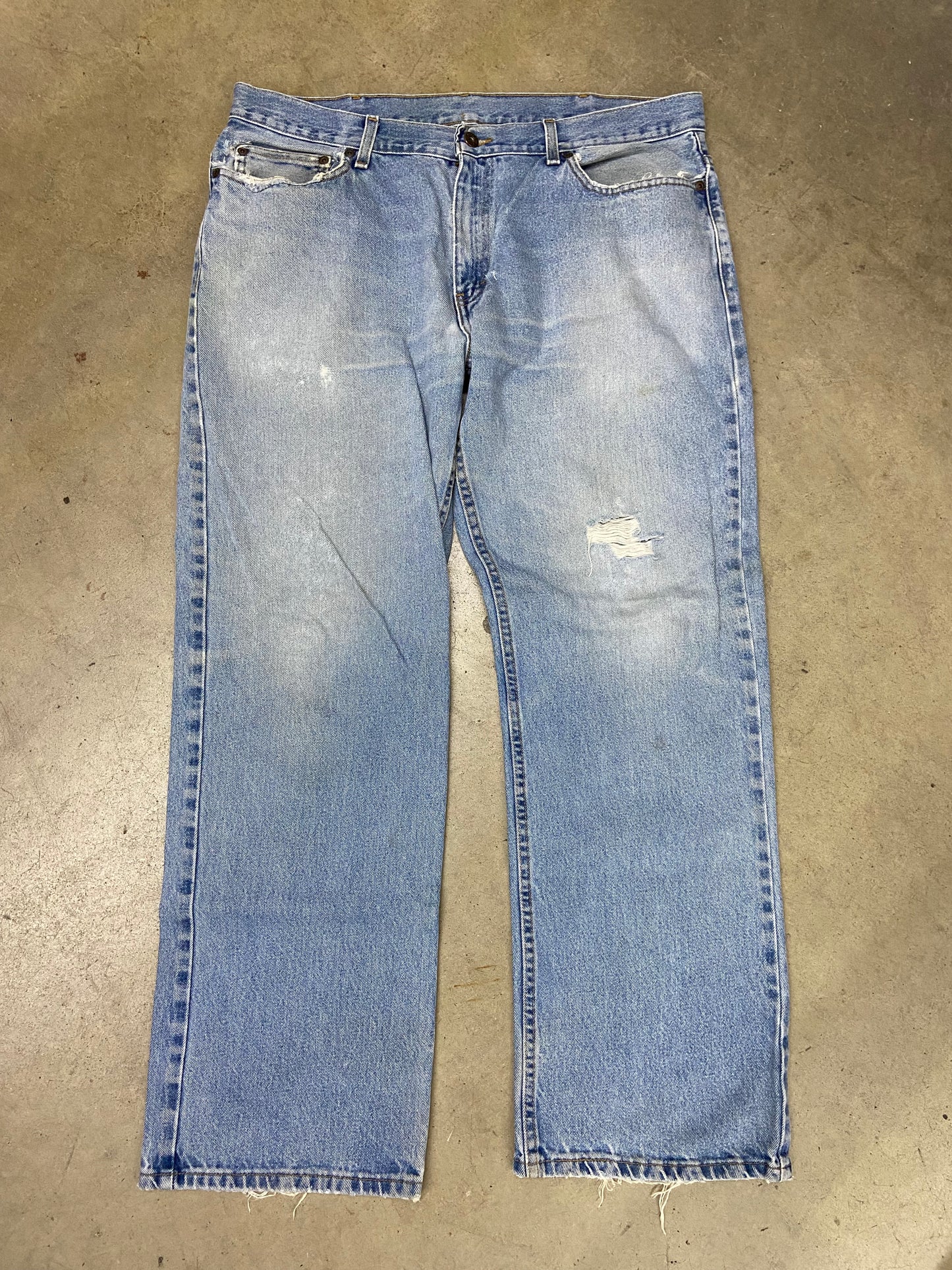 VTG Faded Lightwash Denim Jeans Sz 38x32