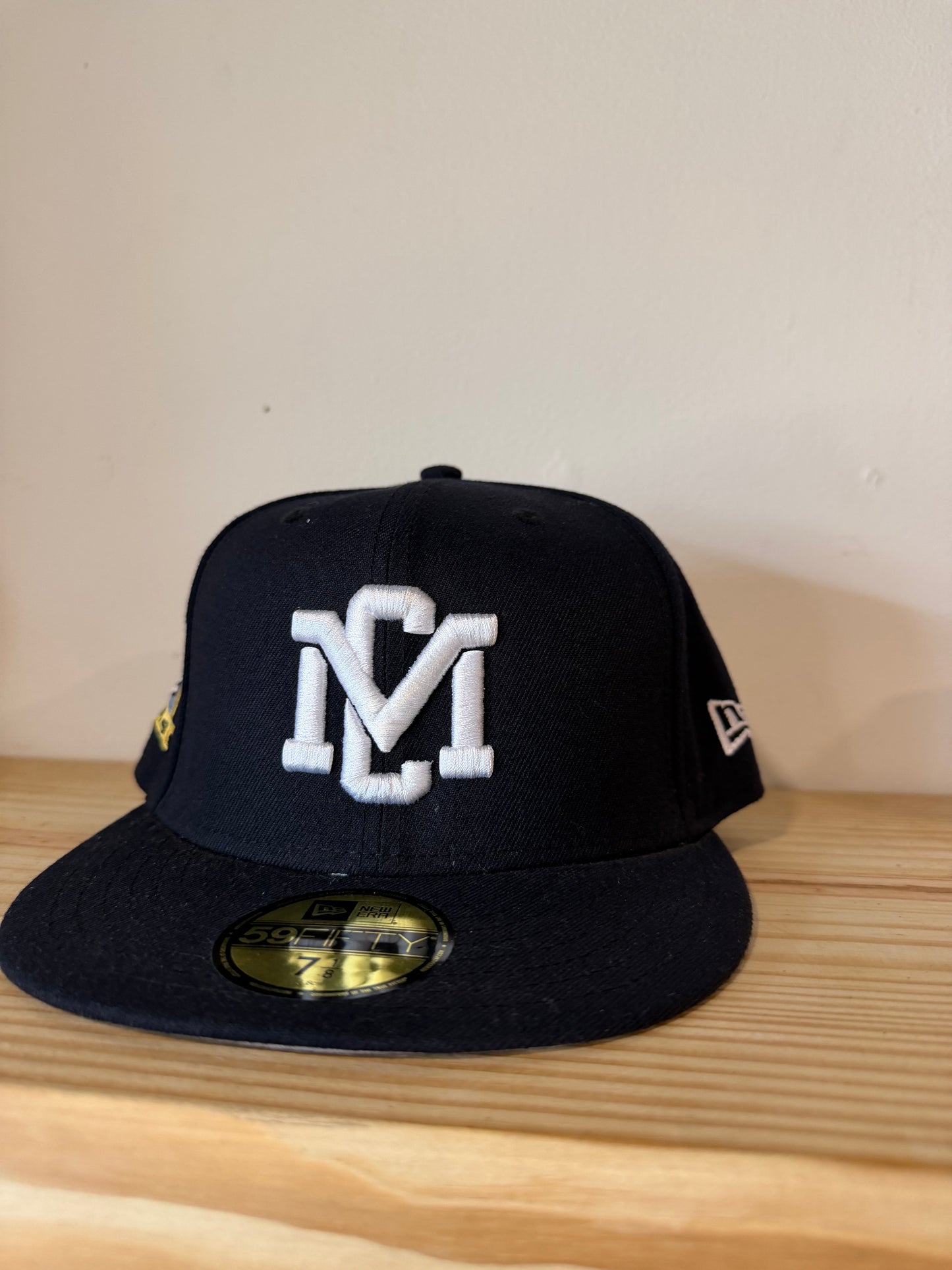 Music City Vintage Mystic Navy Fitted Hat Sz 7 1/8