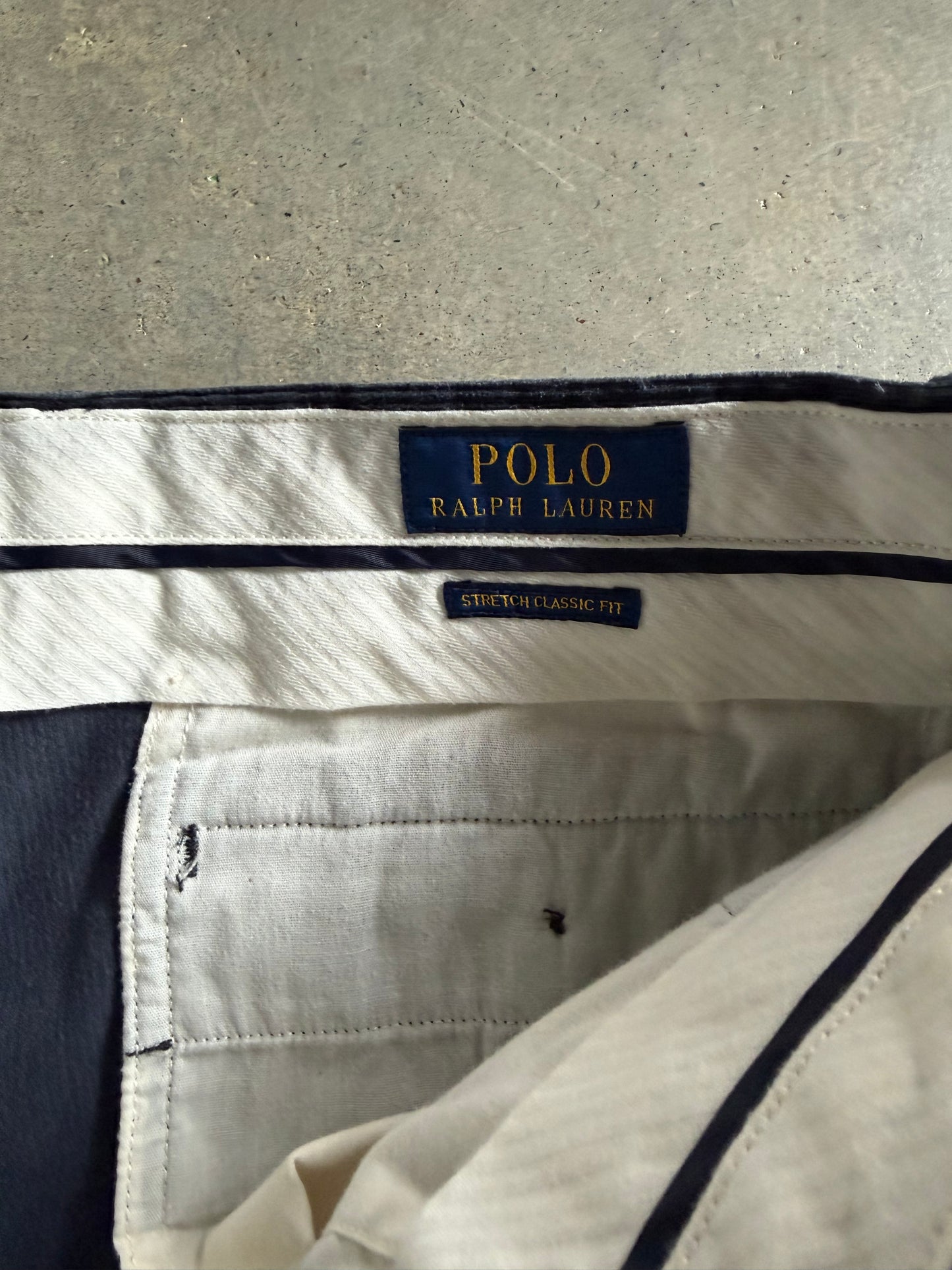 Polo Ralph Lauren Navy Blue Corduroy Pants Sz 34x30