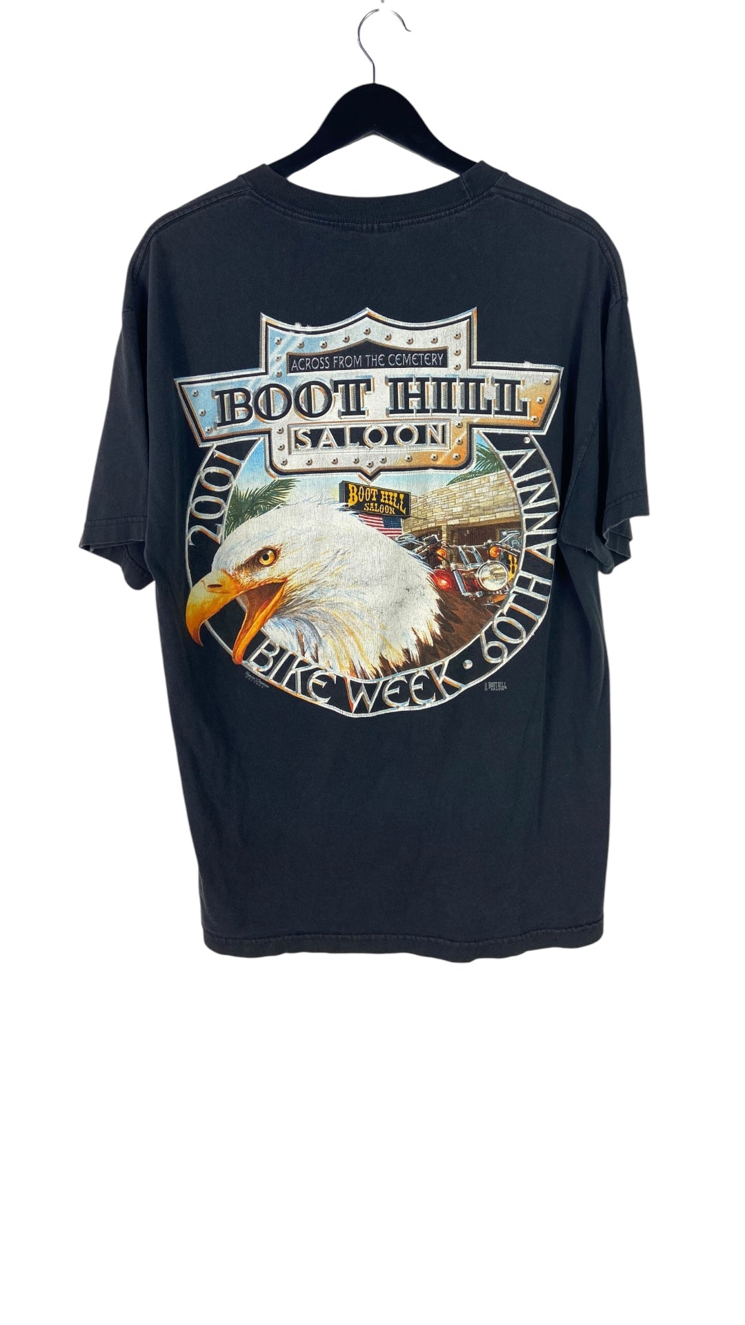 VTG Boot Hill Saloon Eagle Pocket Tee Sz XL