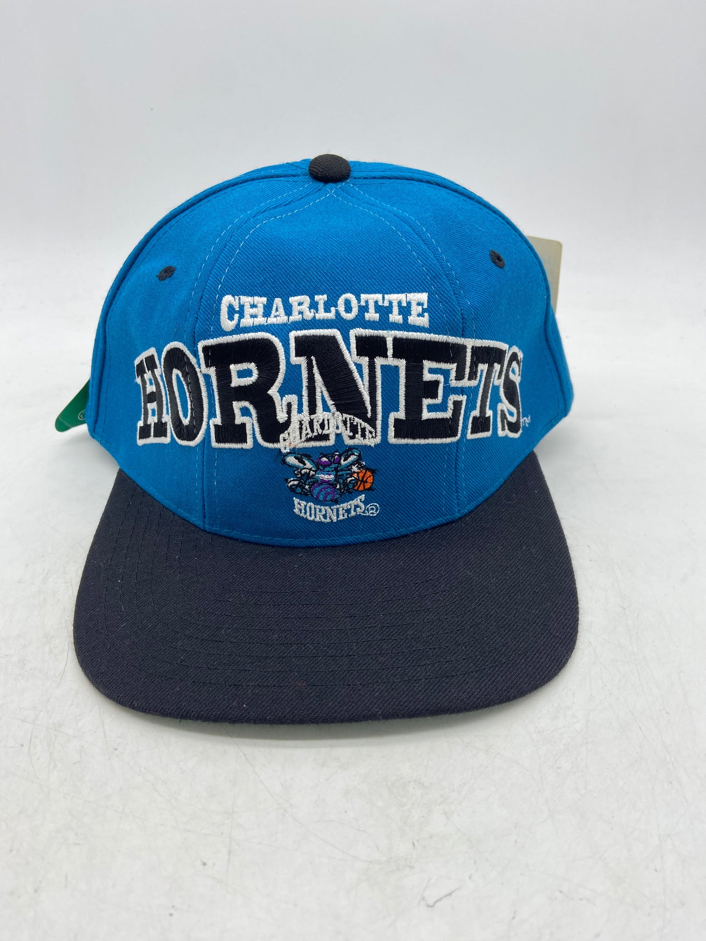 VTG Charlotte Hornets Starter Tri Panel Snapback Hat