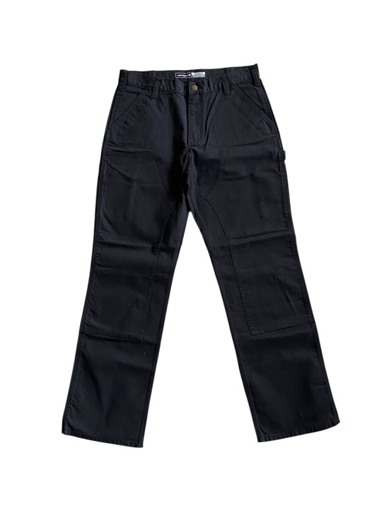 Carhartt Black Double Knee Jeans Sz 34x32