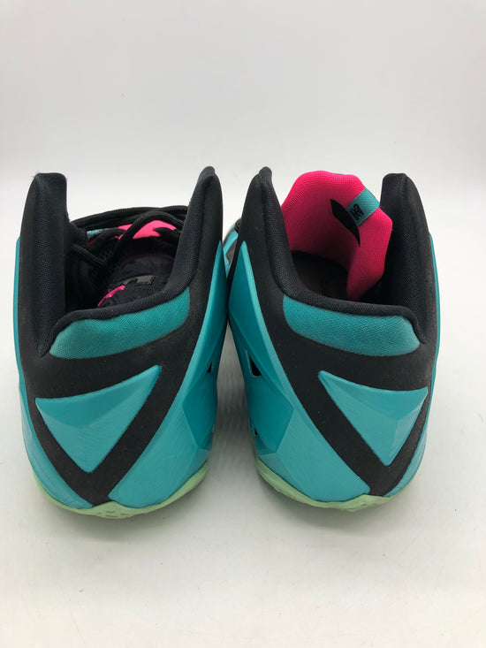 Preowned Nike LeBron 11 South Beach Sz 10M/11.5W 616175-330