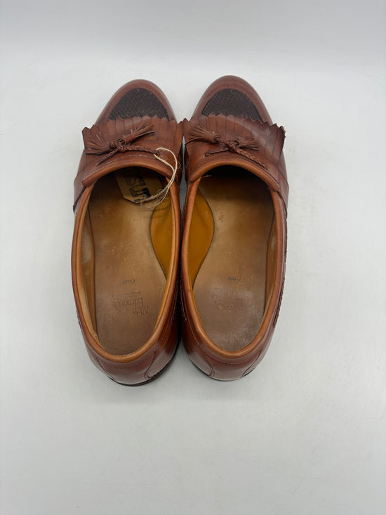 Allen Edmond Cody British Tan Leather Loafer Shoes Sz 14D/15.5W