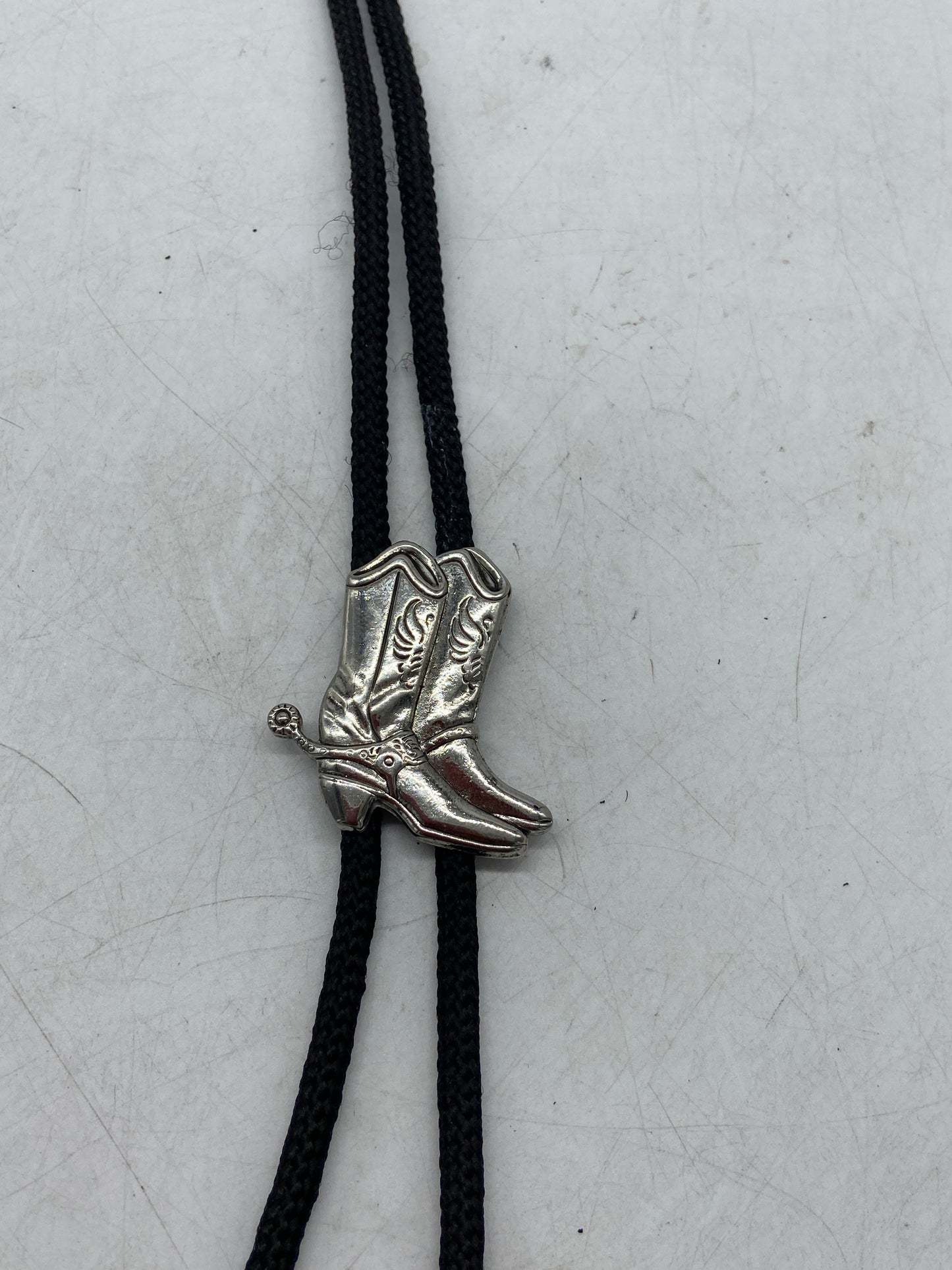 VTG Cowboy Boots Bolo Tie
