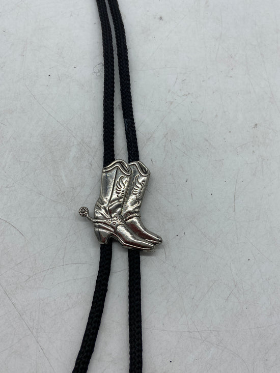 VTG Cowboy Boots Bolo Tie
