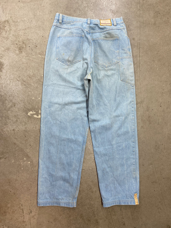 VTG Jordan Brand 23 Baggy Denim Light Wash Jeans Sz 34x32