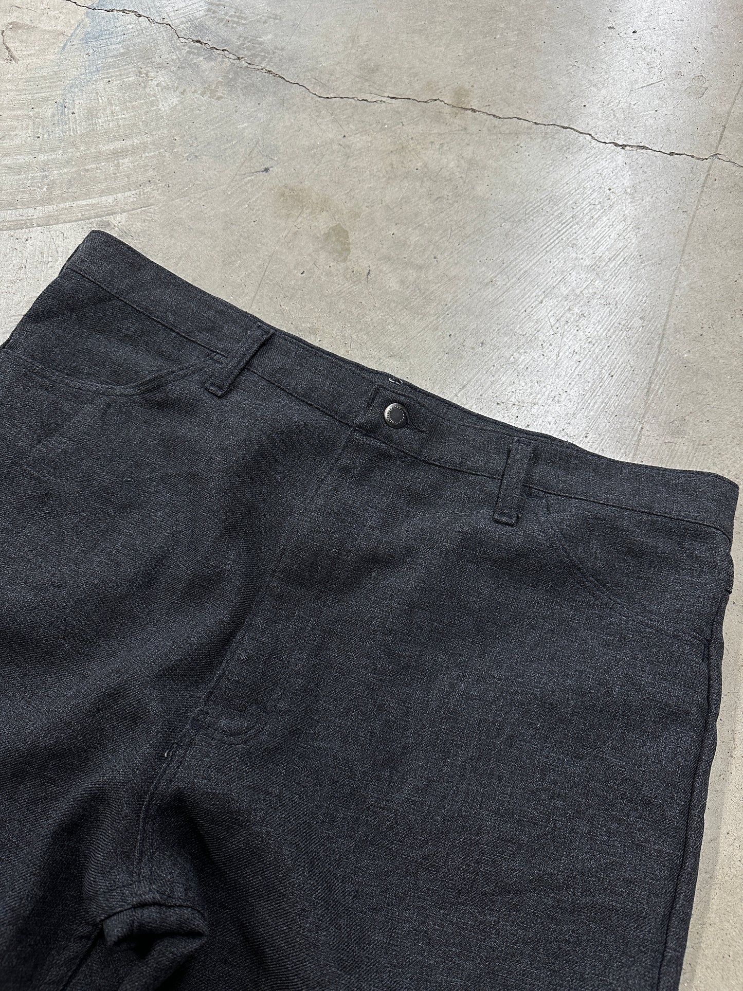 VTG Wrangler Black Polyester Jeans Sz 40x32