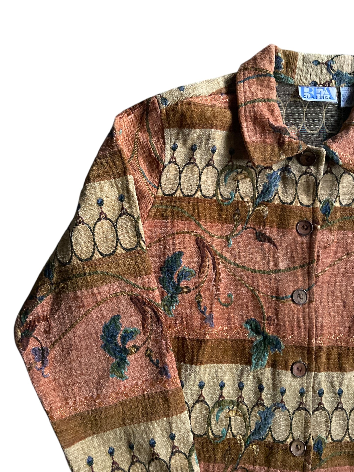 VTG BFA Classics Tapestry Jacket Sz Women's L/XL