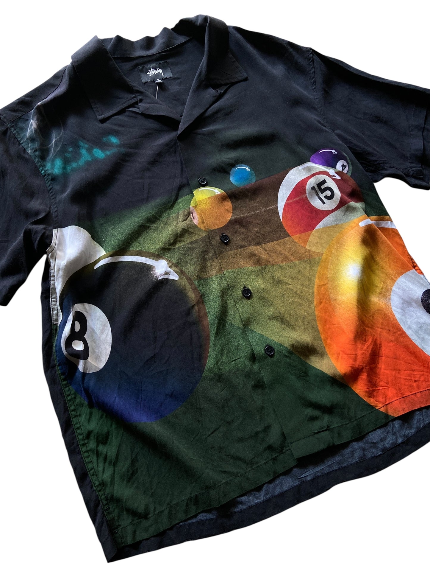 Stussy Pool Hall Shirt Sz Small