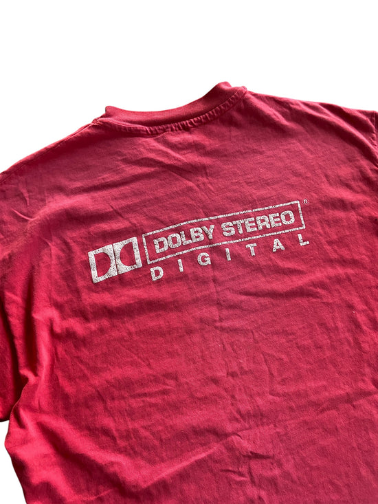 VTG Dolby Stereo Digital Faded Red Tee Sz L