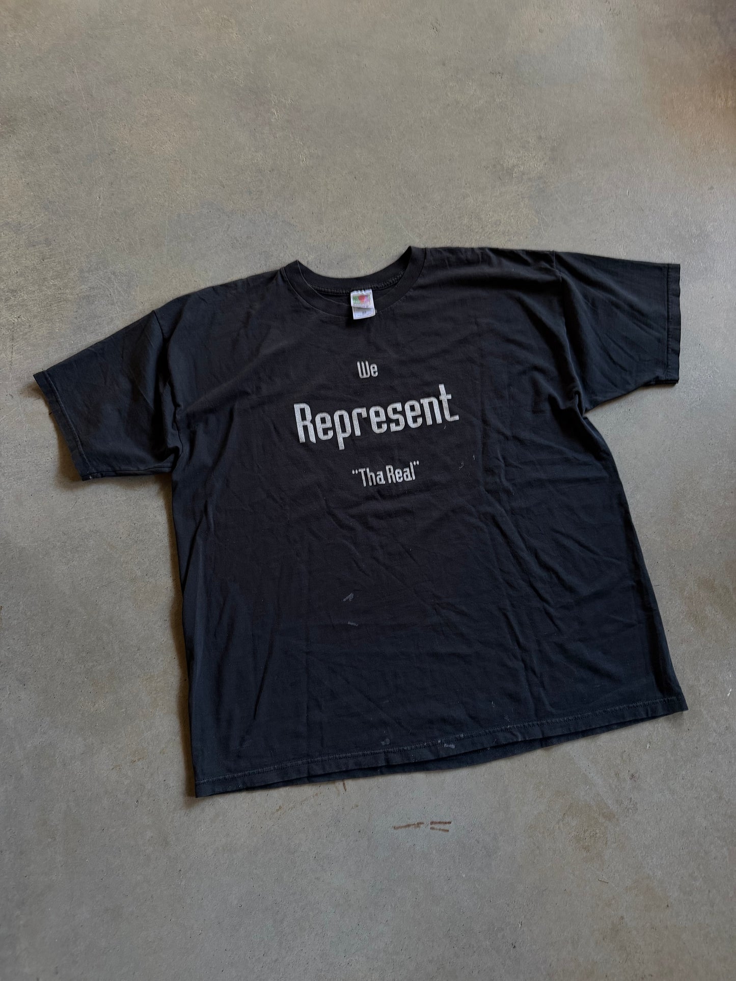 VTG Bottom Boy Recordz We Represent Tee Sz 2XL