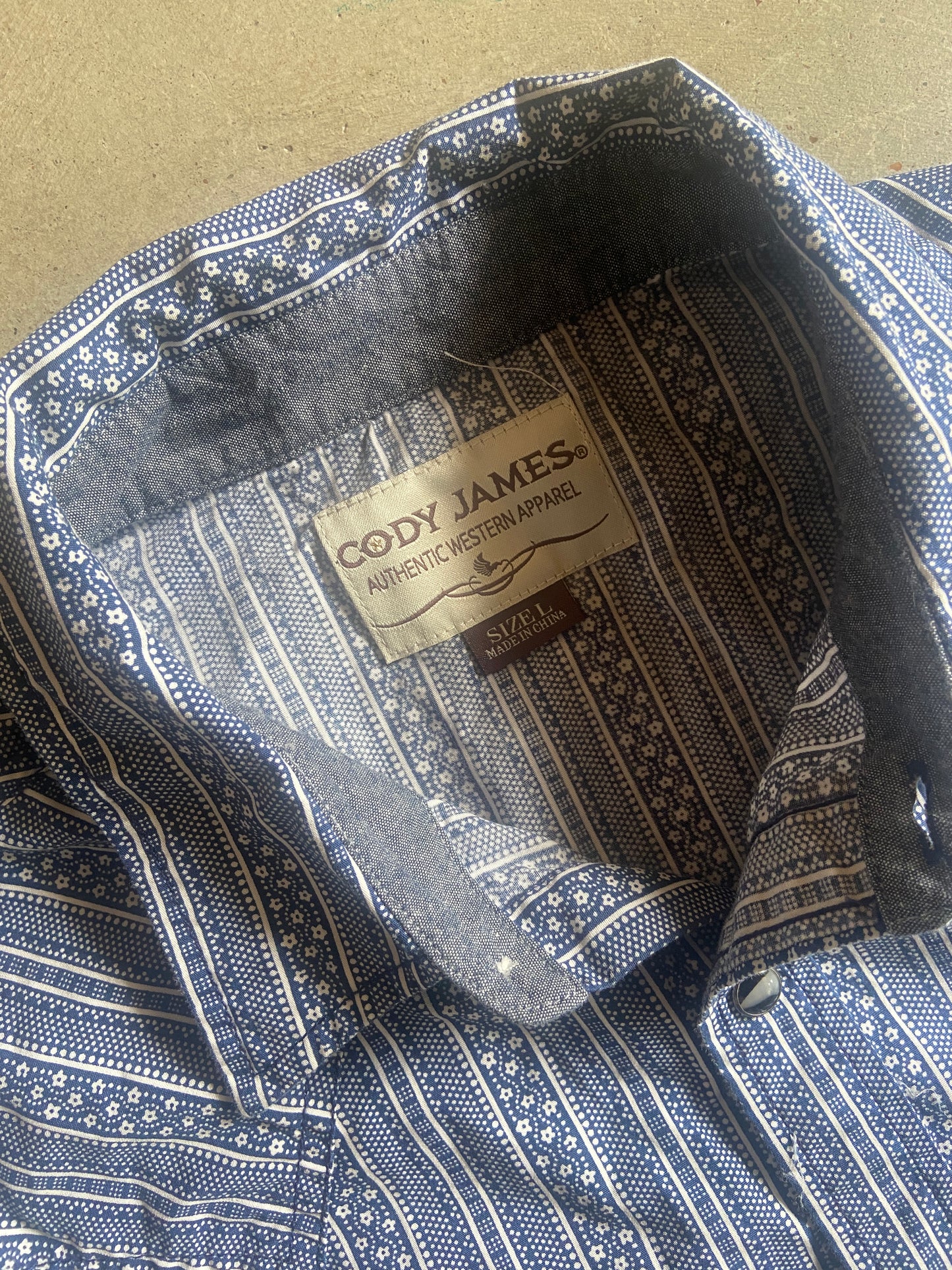 Cody James Western Button Up Shirt Sz L